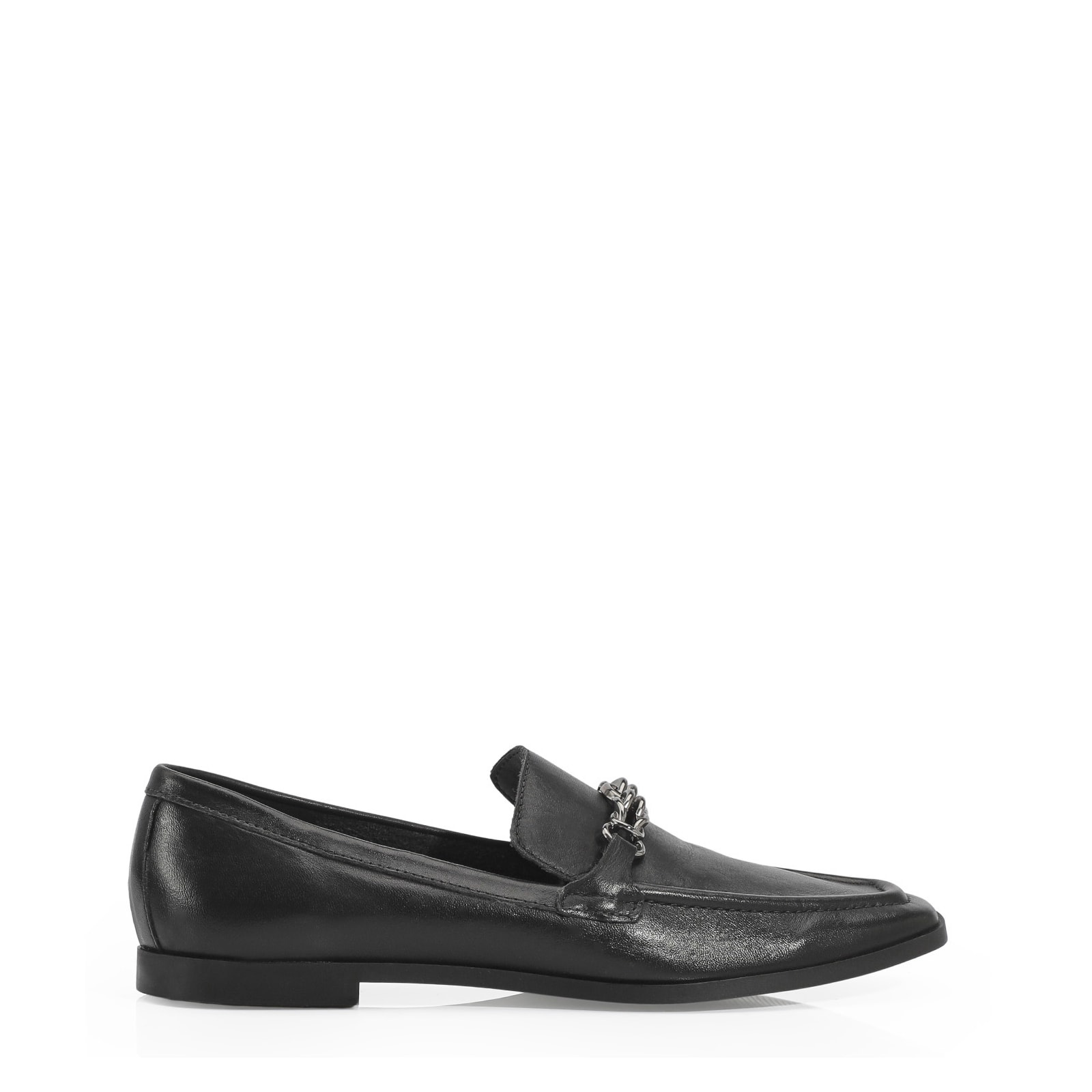 Mocassim Couro Preto