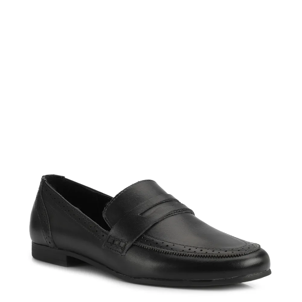 Mocassim Couro Preto
