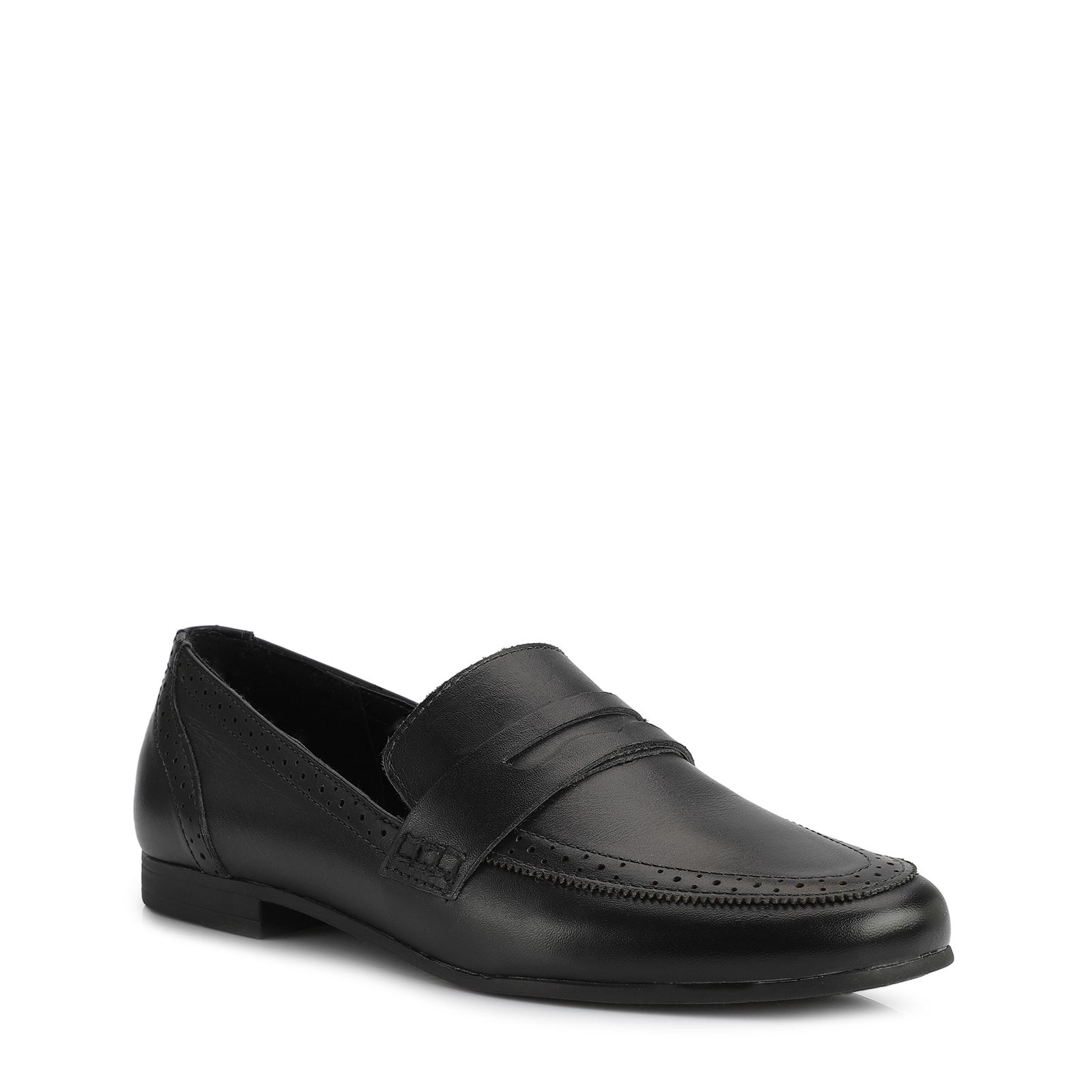Mocassim Couro Preto