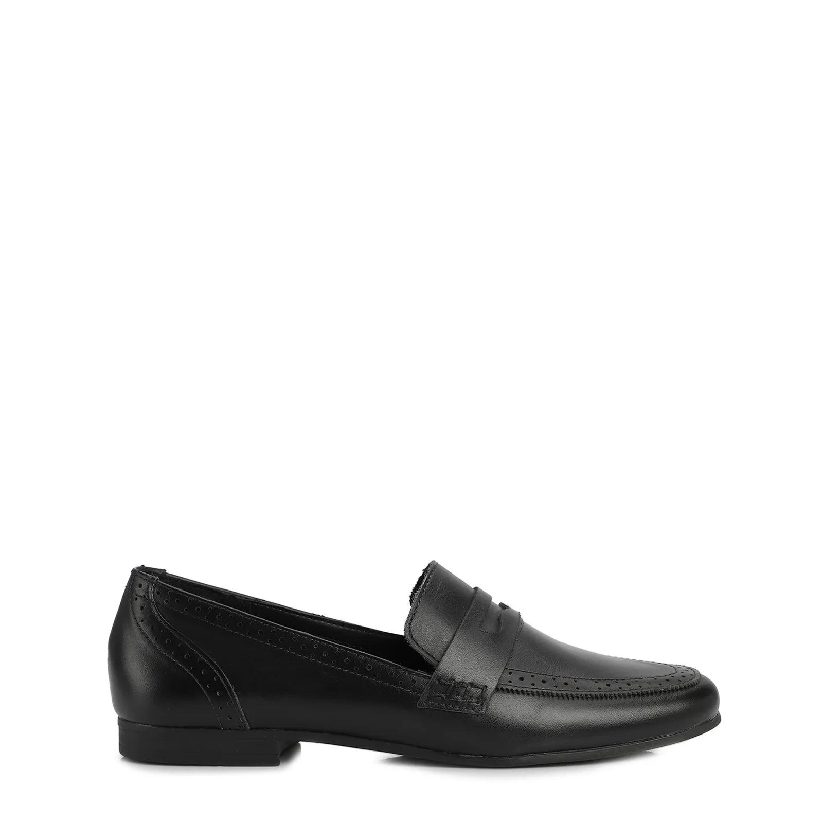 Mocassim Couro Preto