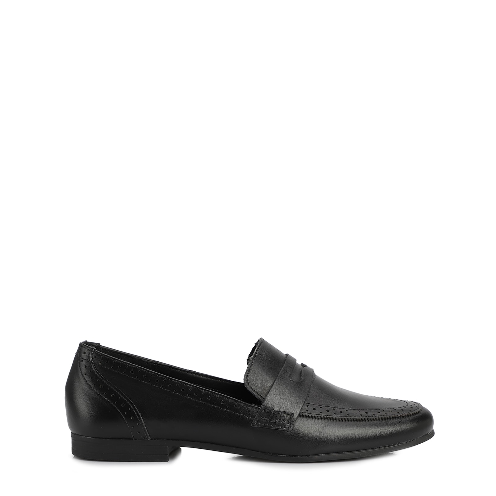 Mocassim Couro Preto