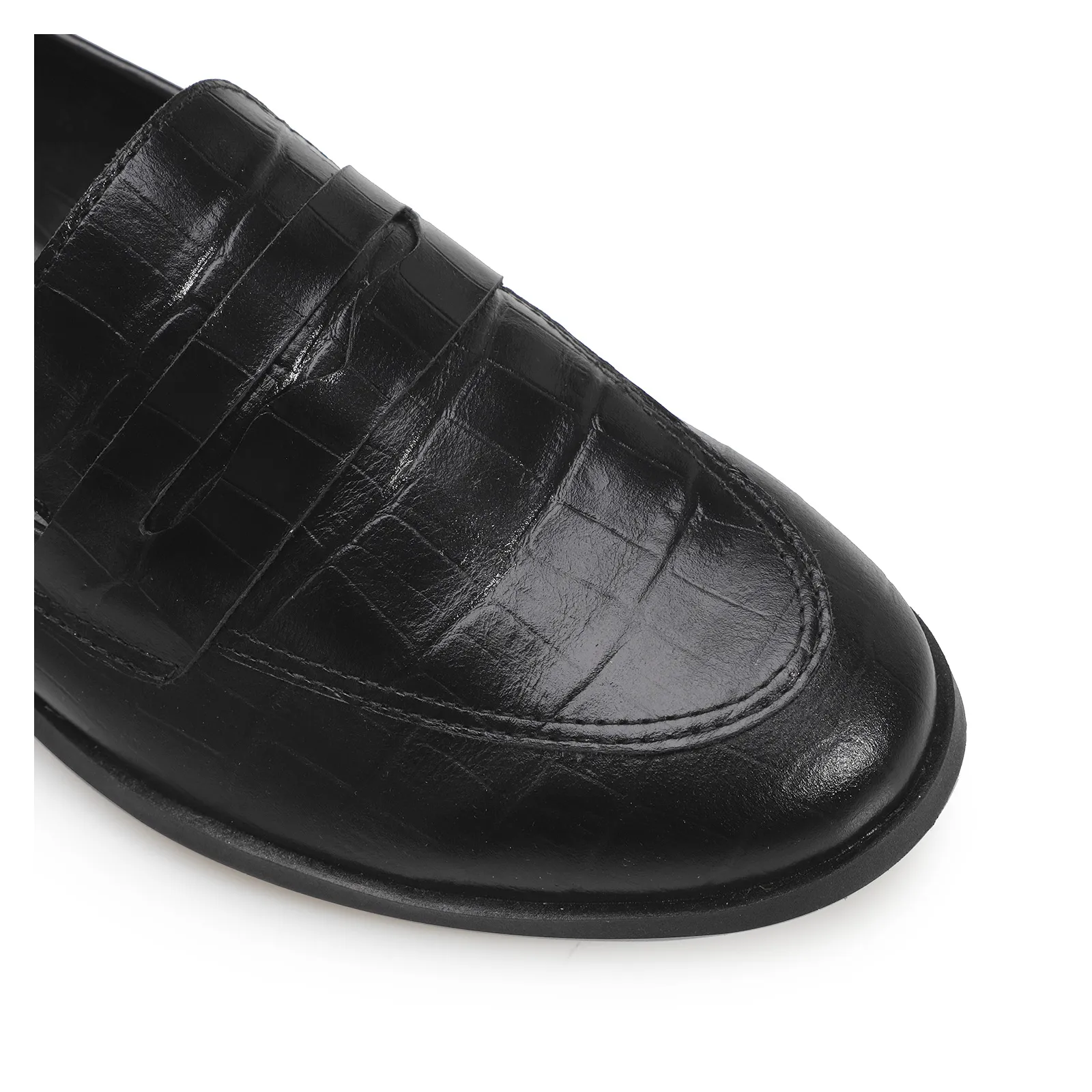 Mocassim Couro Preto