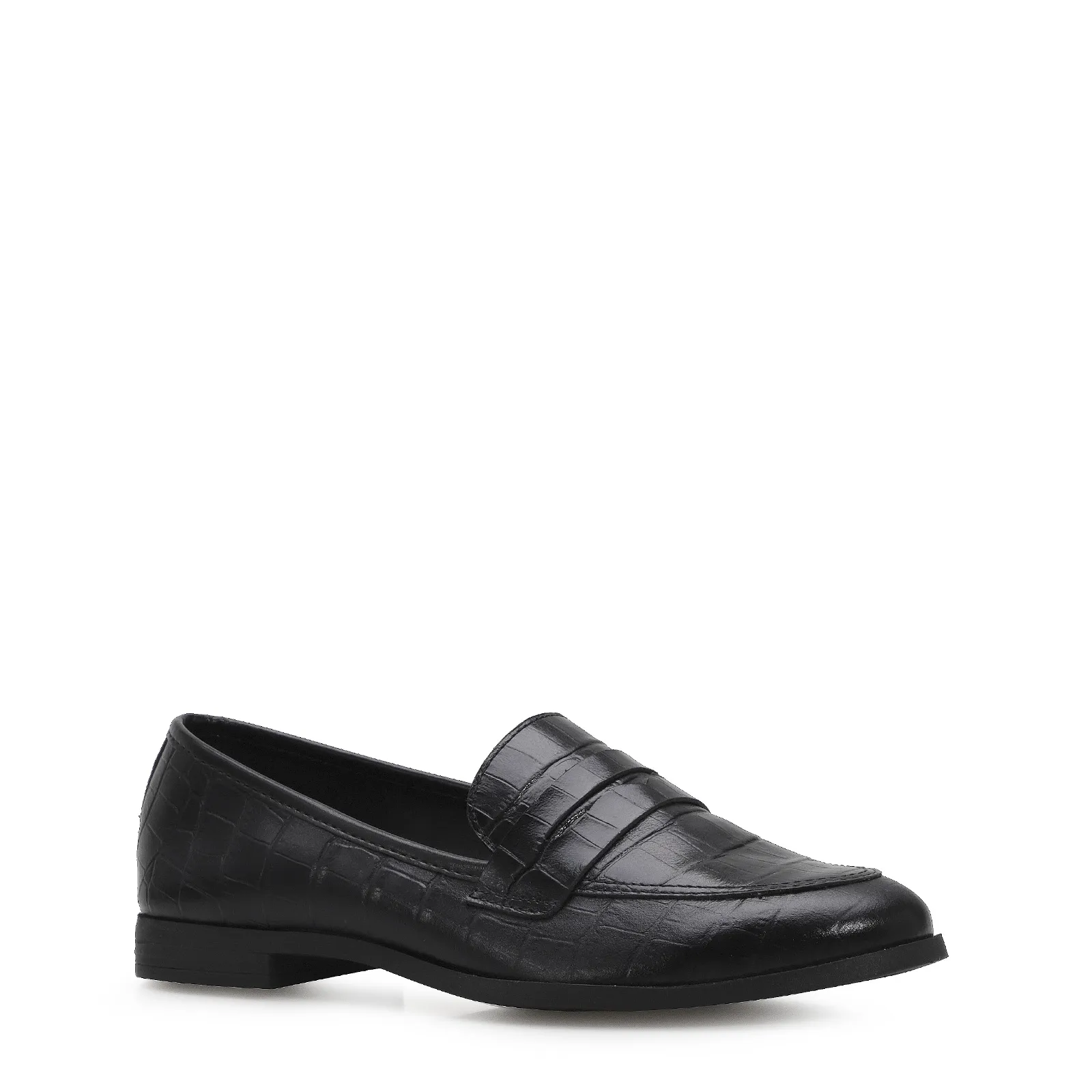 Mocassim Couro Preto