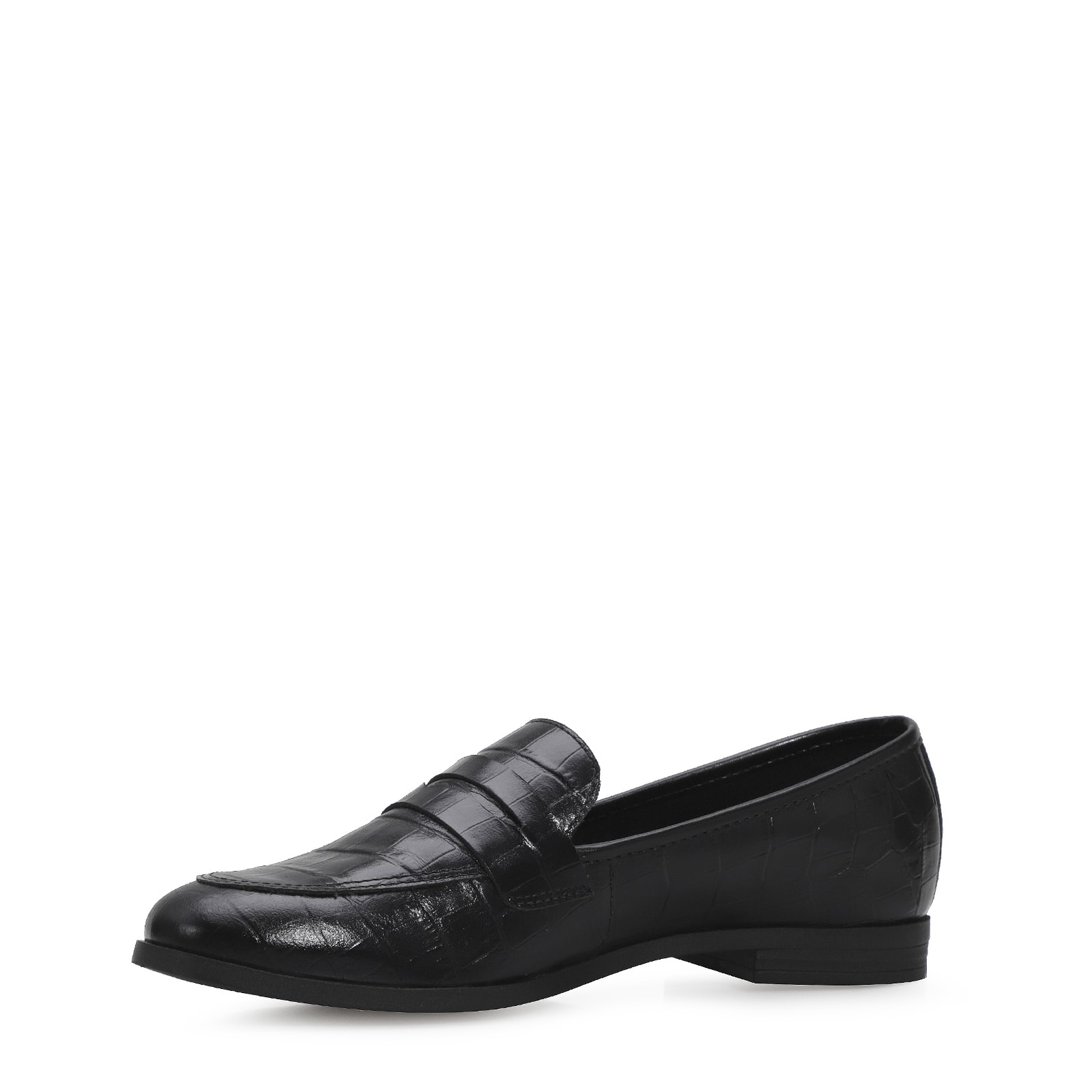 Mocassim Couro Preto