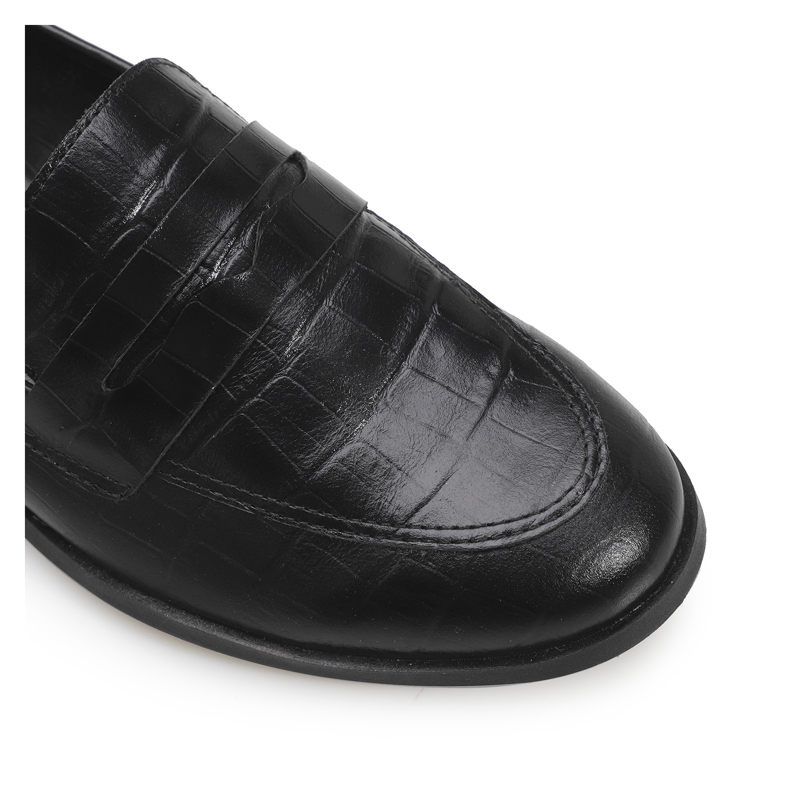 Mocassim Couro Preto