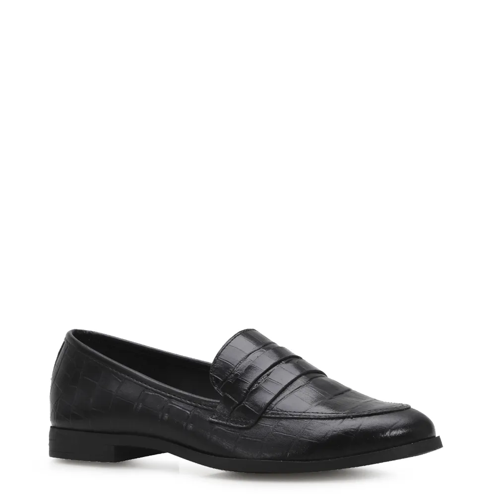 Mocassim Couro Preto