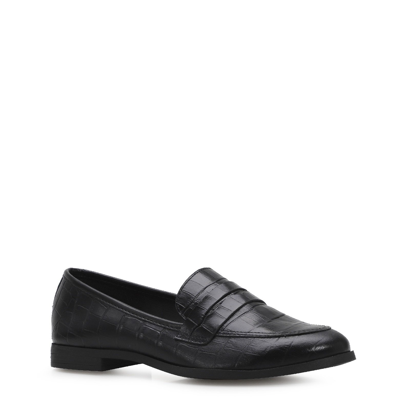 Mocassim Couro Preto