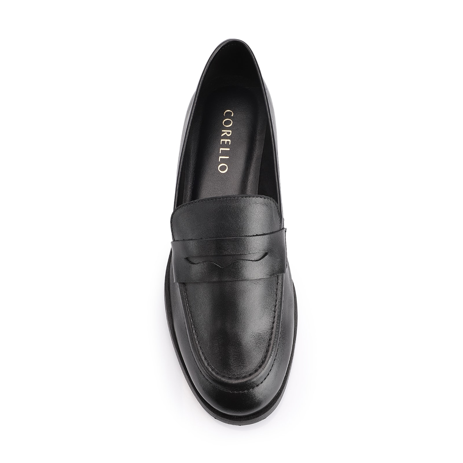 Mocassim Couro Preto