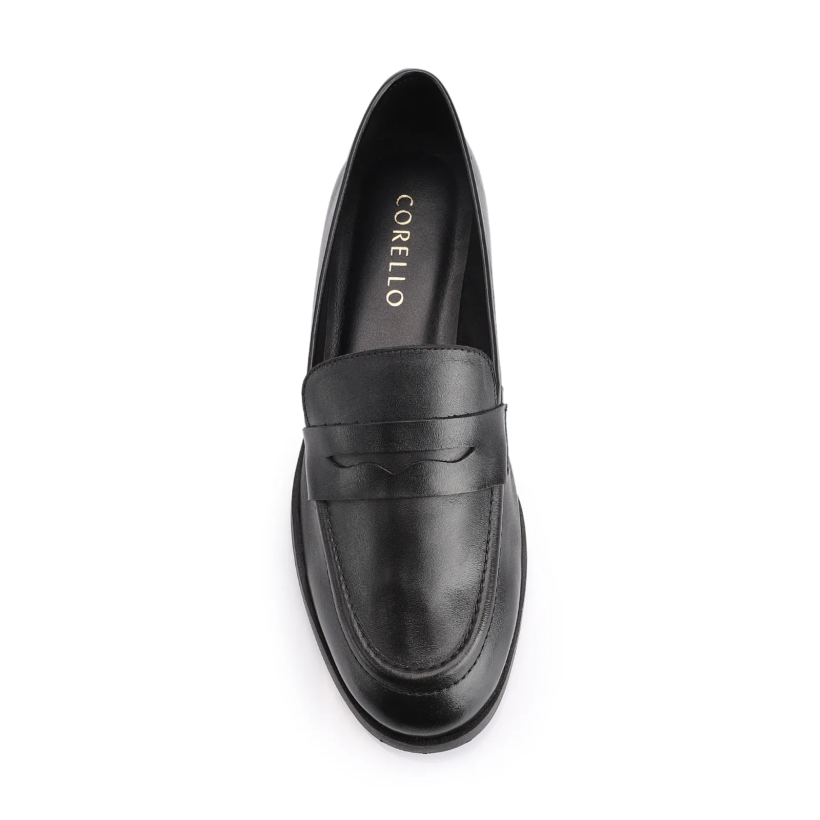 Mocassim Couro Preto