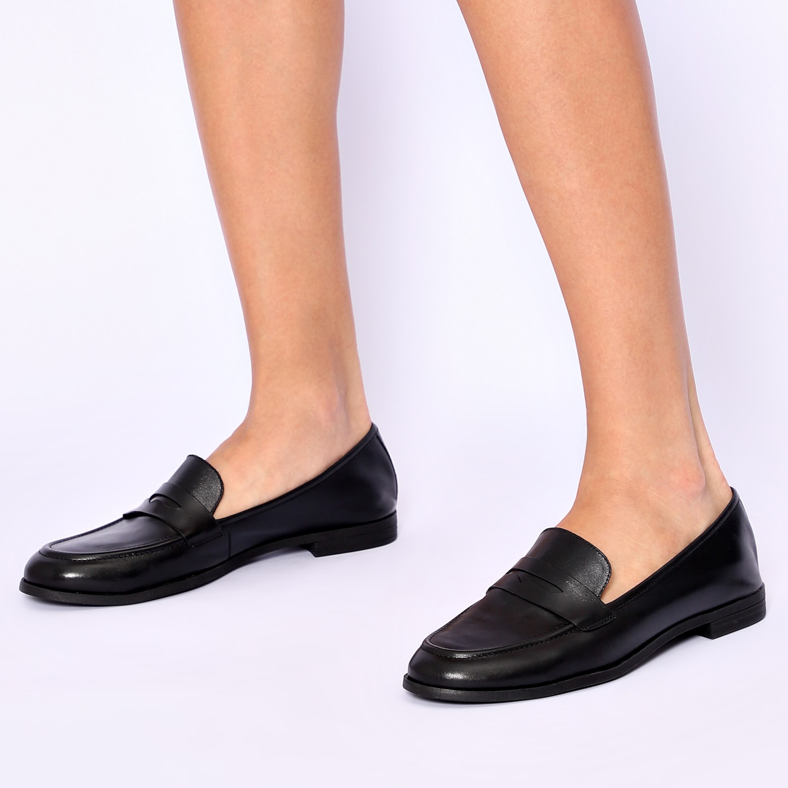 Mocassim Couro Preto