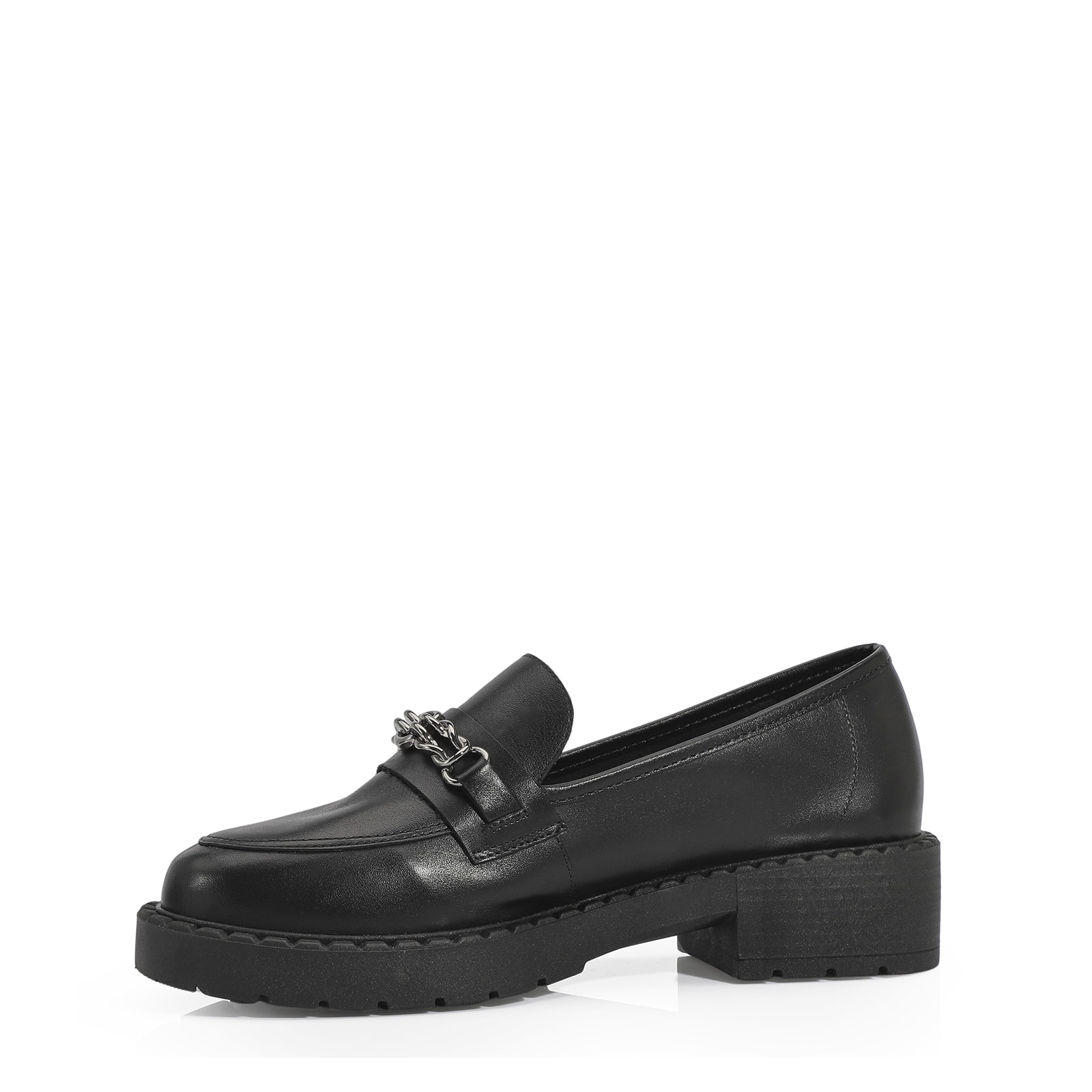 Mocassim Couro Preto