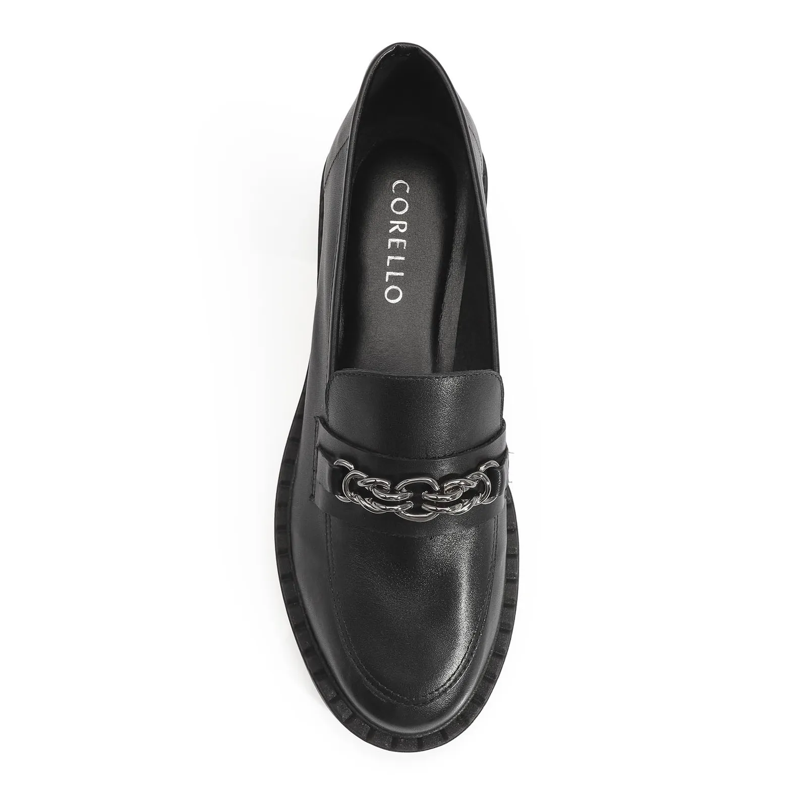 Mocassim Couro Preto