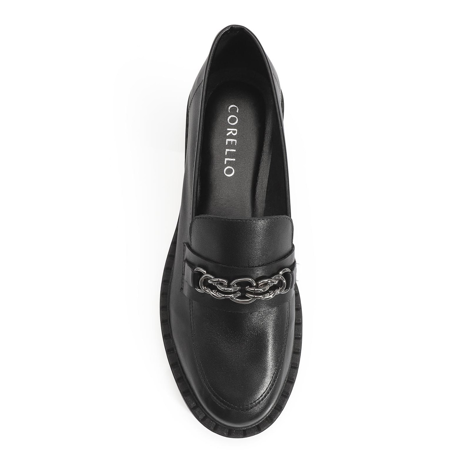 Mocassim Couro Preto