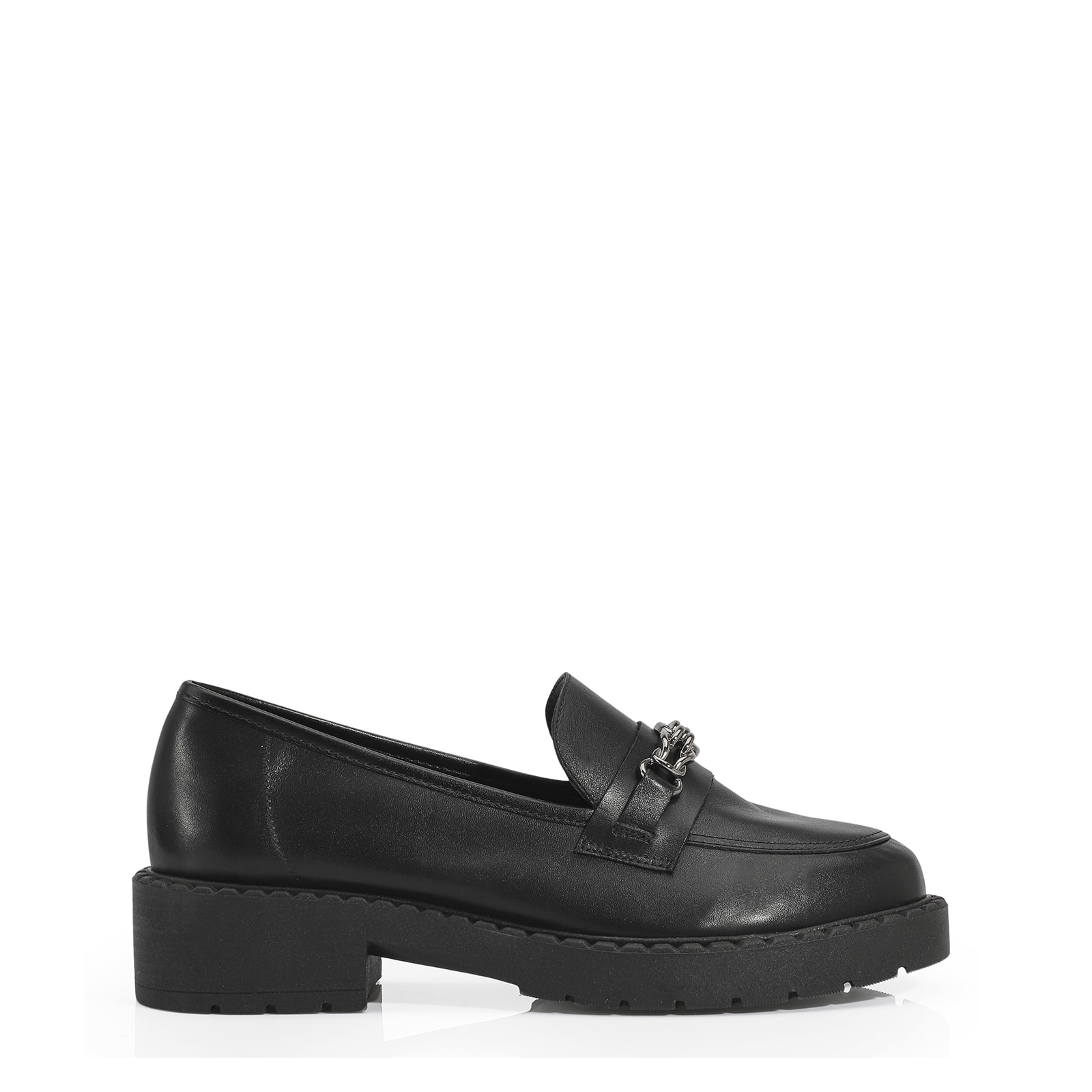 Mocassim Couro Preto