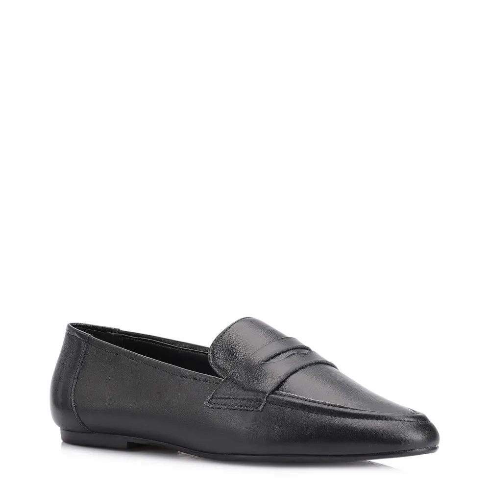 Mocassim Couro Preto