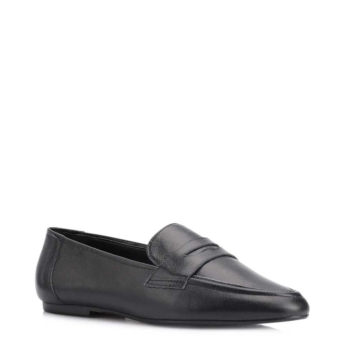 Mocassim Couro Preto