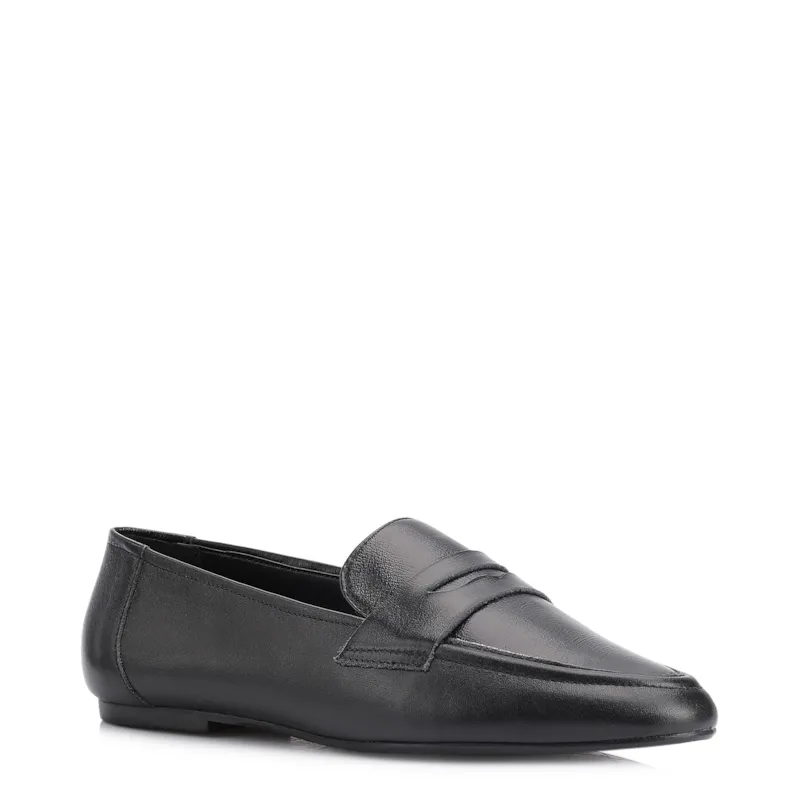 Mocassim Couro Preto