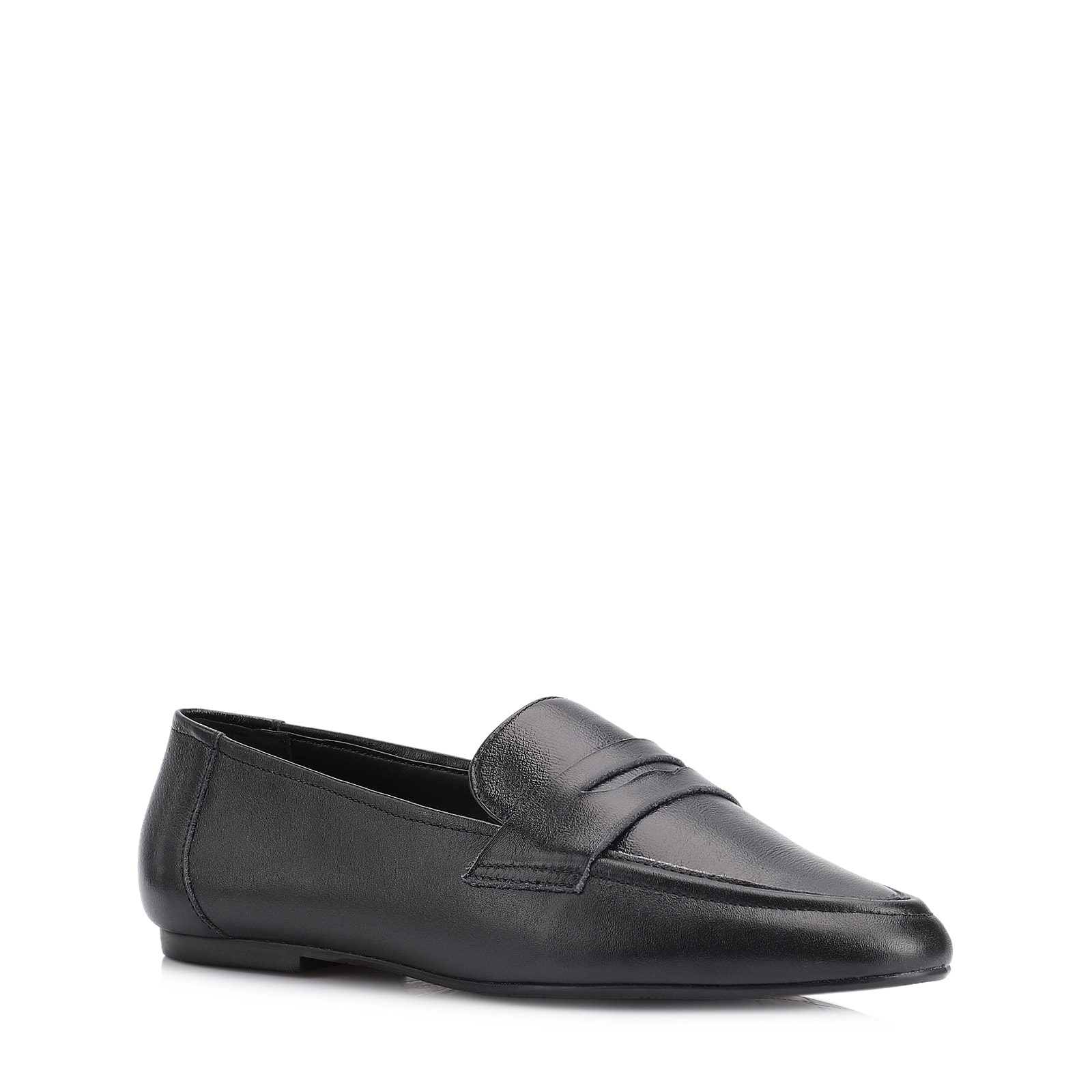 Mocassim Couro Preto