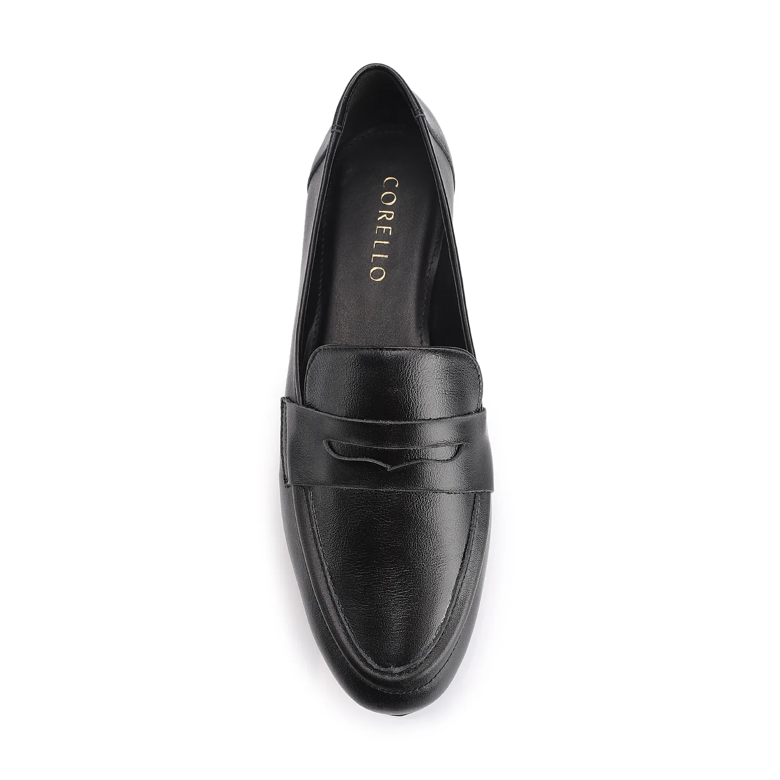 Mocassim Couro Preto