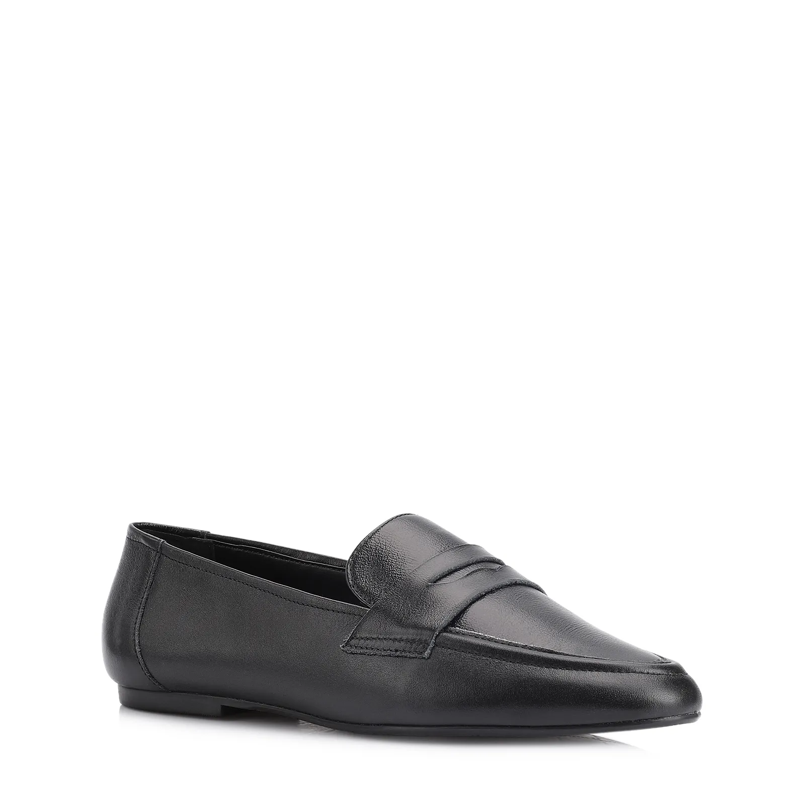 Mocassim Couro Preto