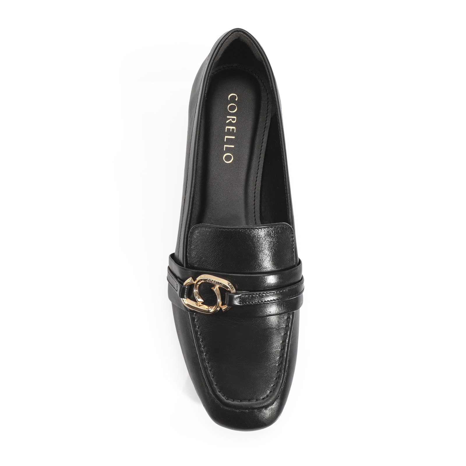 Mocassim Couro Preto