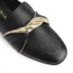 Mocassim Couro Preto/Dourado - imagem 7