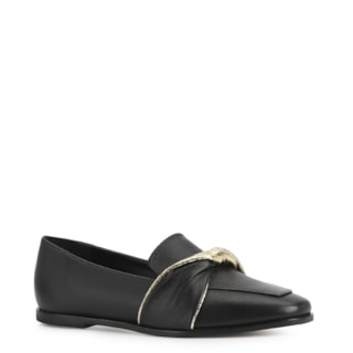 Couro Preto/Dourado