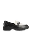 Mocassim Couro Preto e Branco - imagem 2
