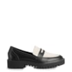 Mocassim Couro Preto e Branco - imagem 2