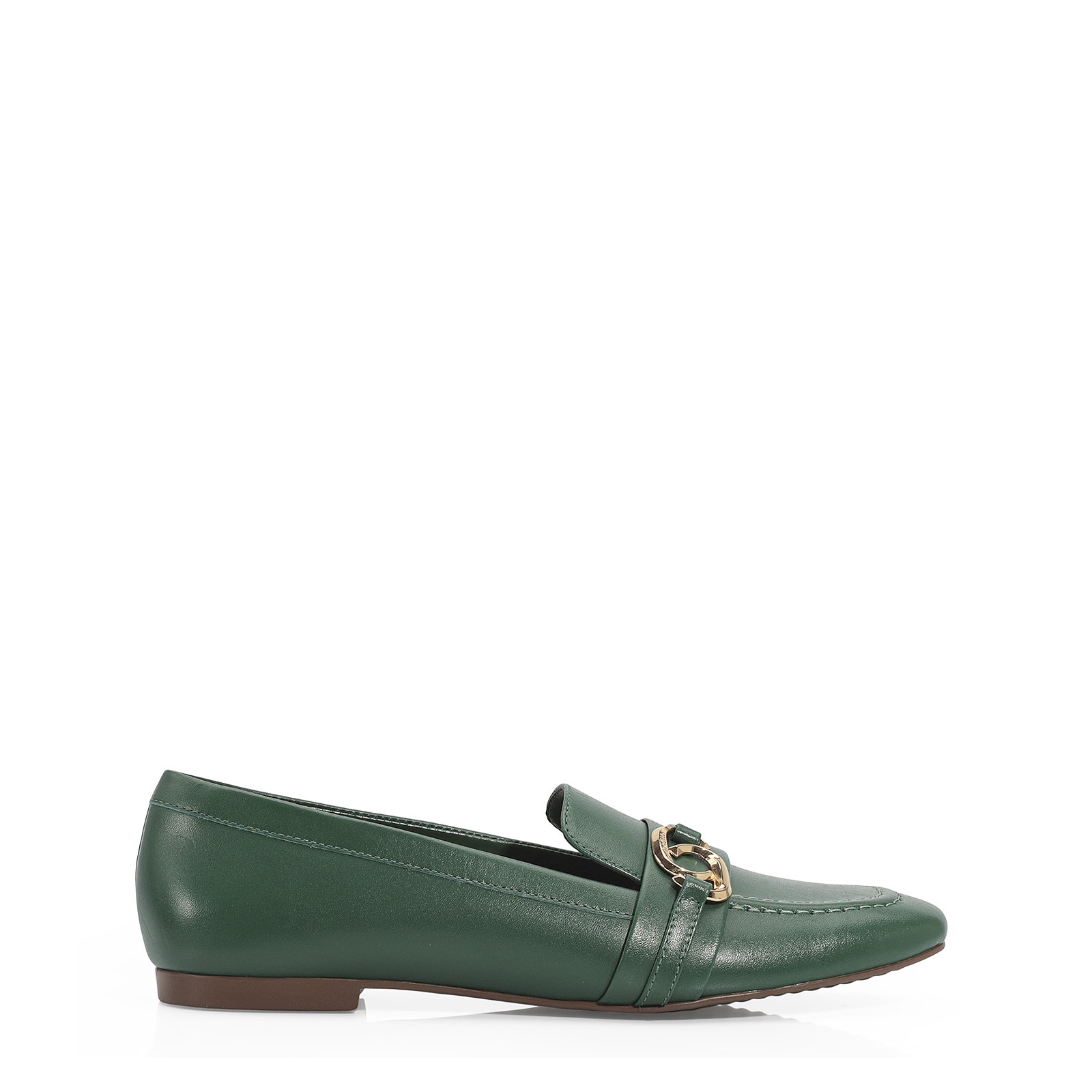 Mocassim Couro Verde