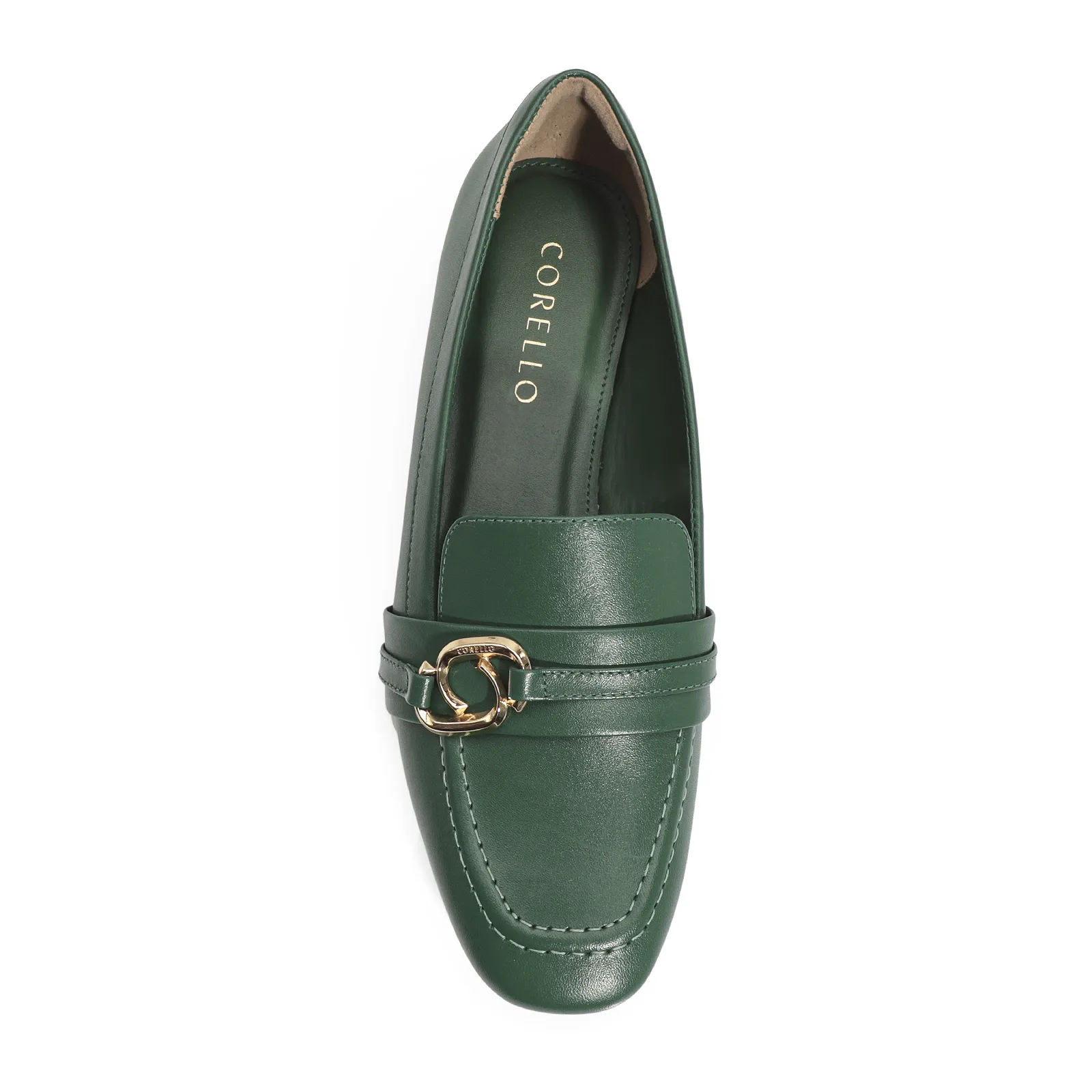 Mocassim Couro Verde