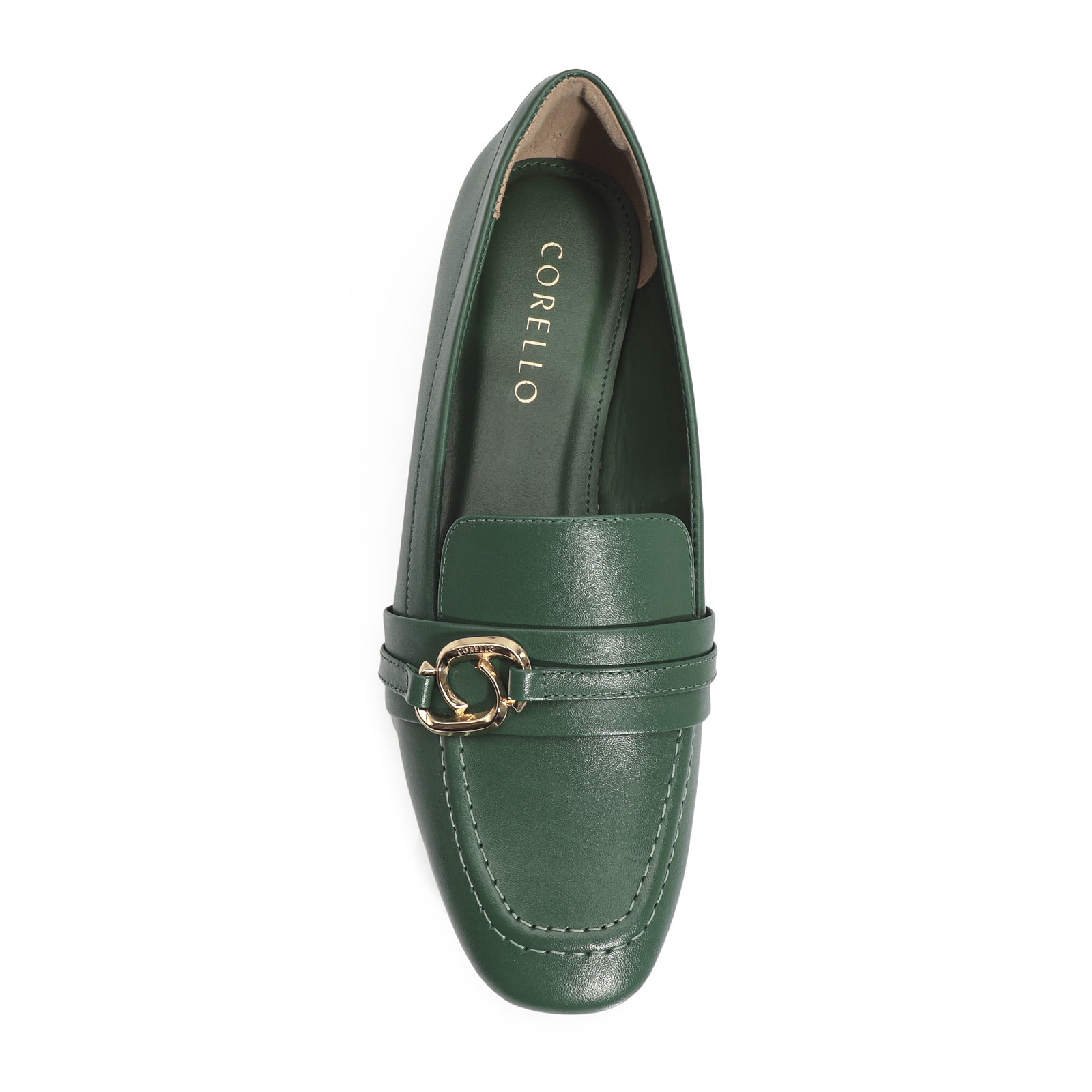 Mocassim Couro Verde