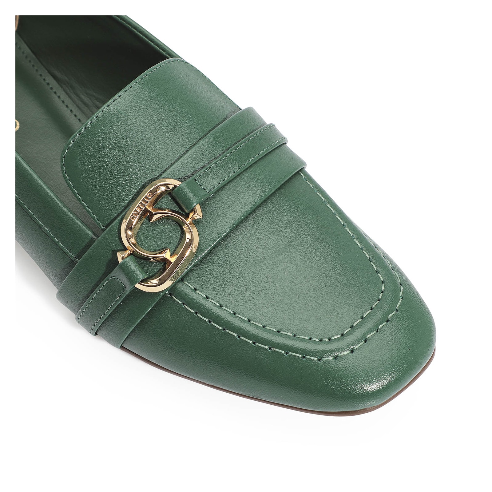 Mocassim Couro Verde