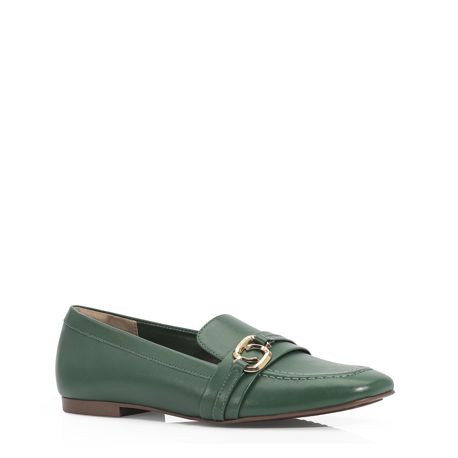 Mocassim Couro Verde