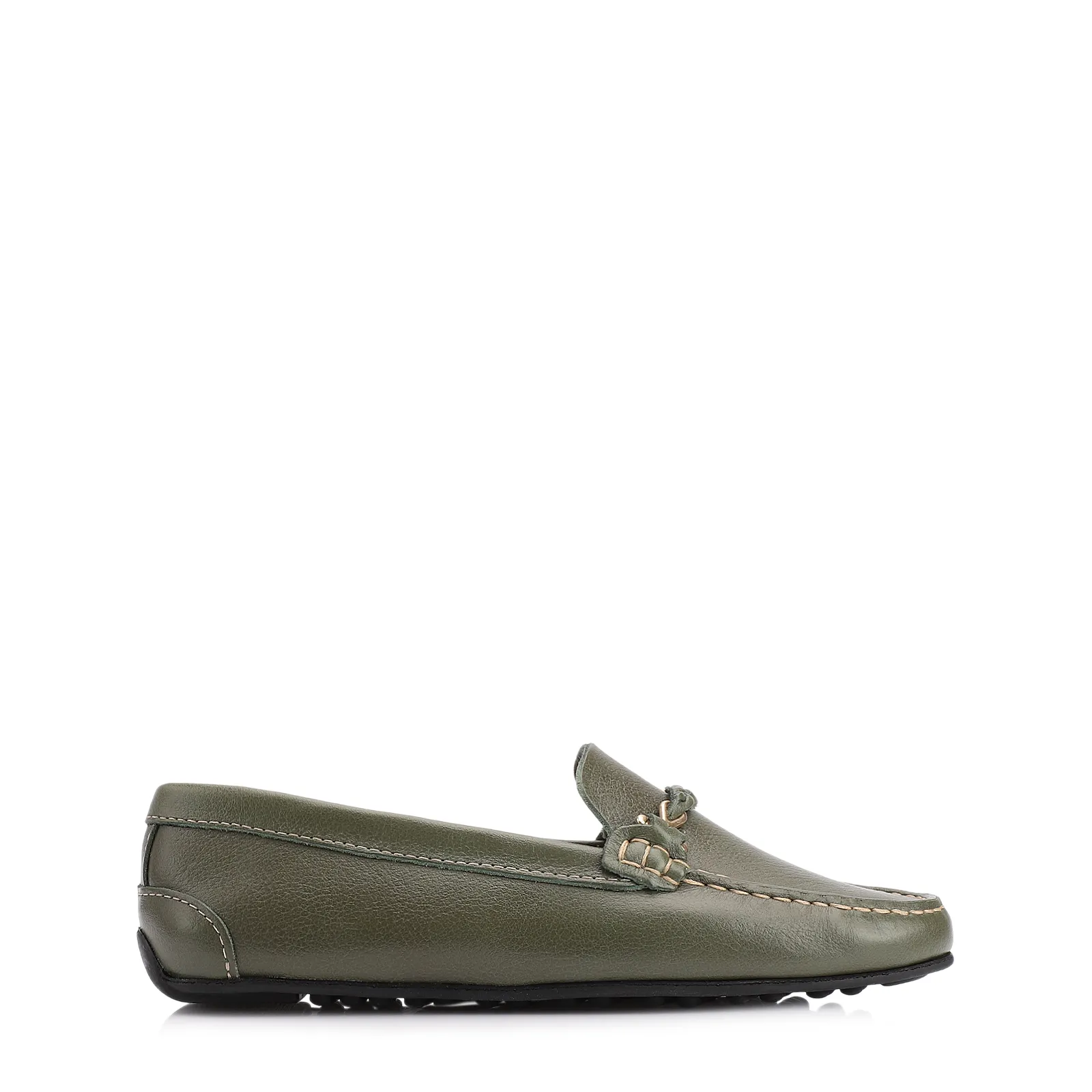 Mocassim Couro Verde