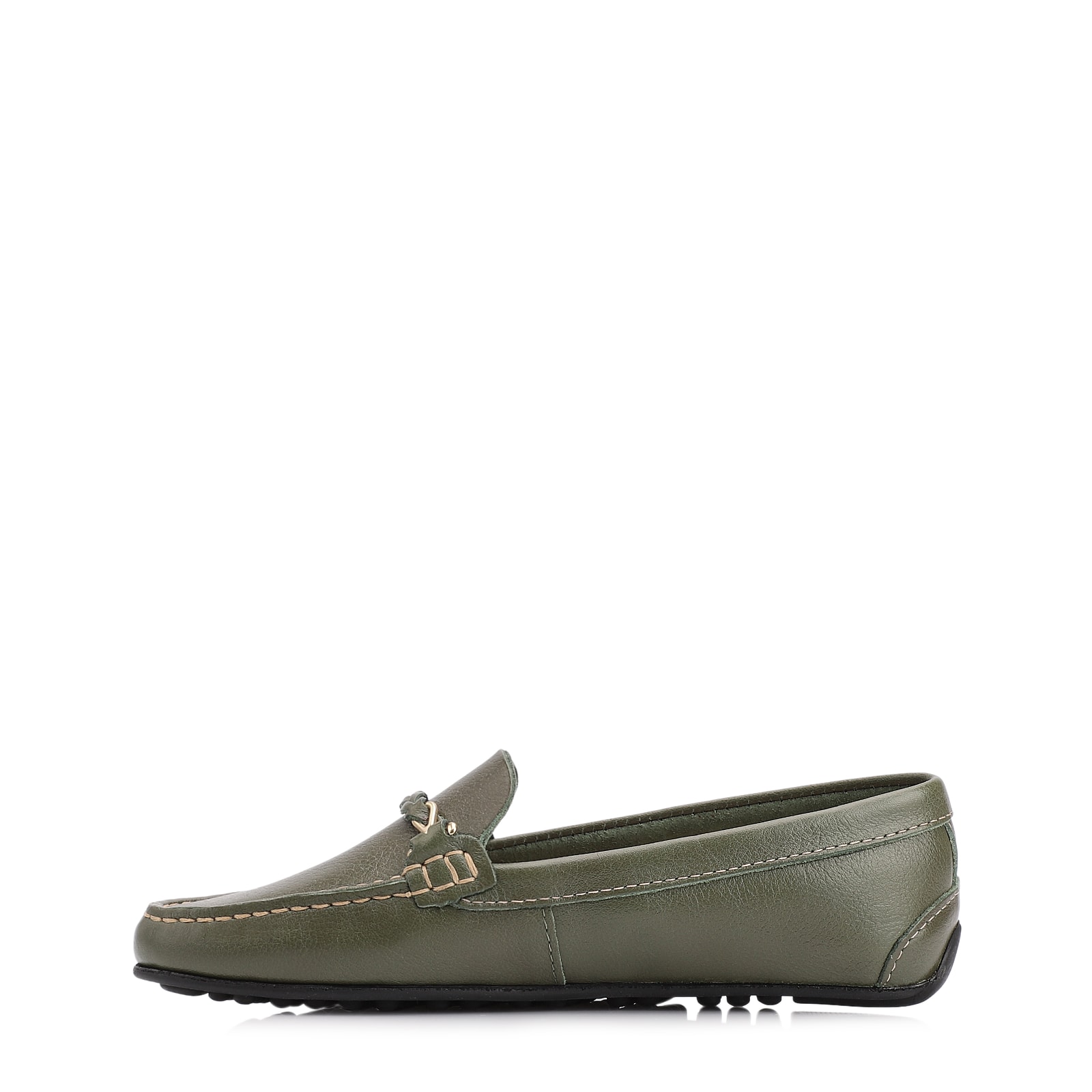 Mocassim Couro Verde