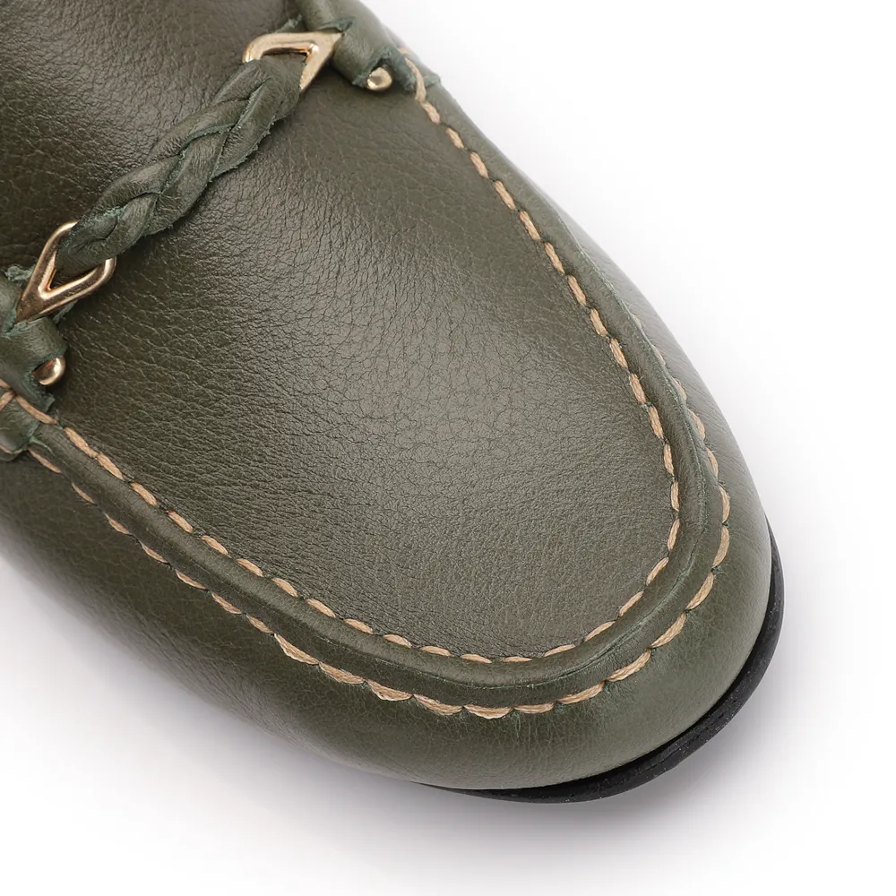 Mocassim Couro Verde - imagem 6