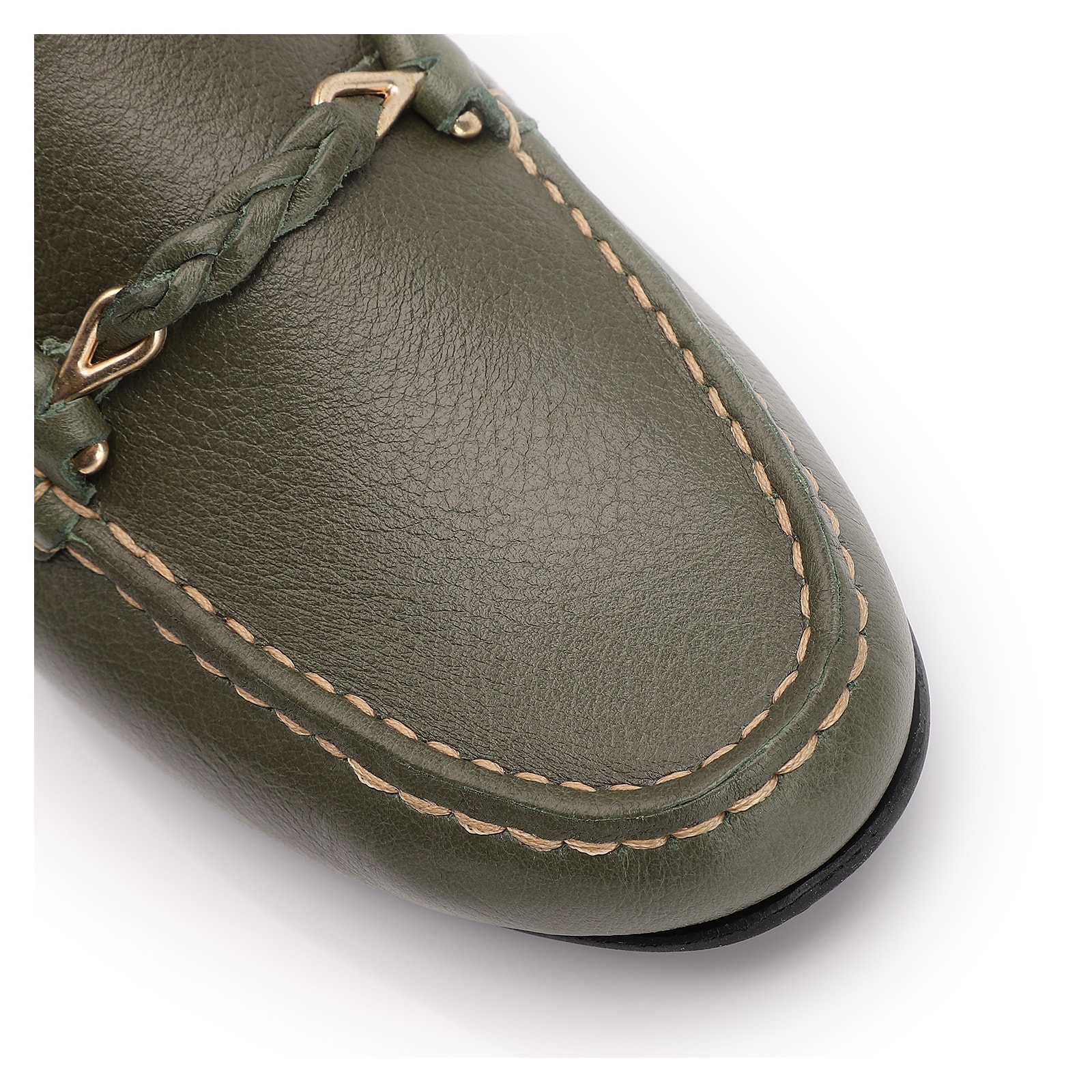 Mocassim Couro Verde