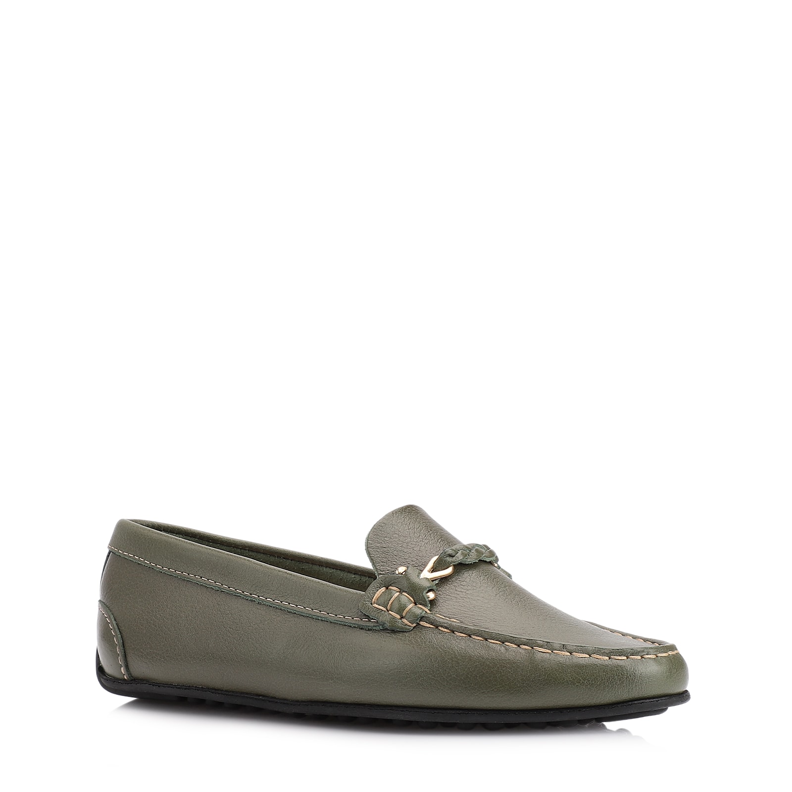 Mocassim Couro Verde