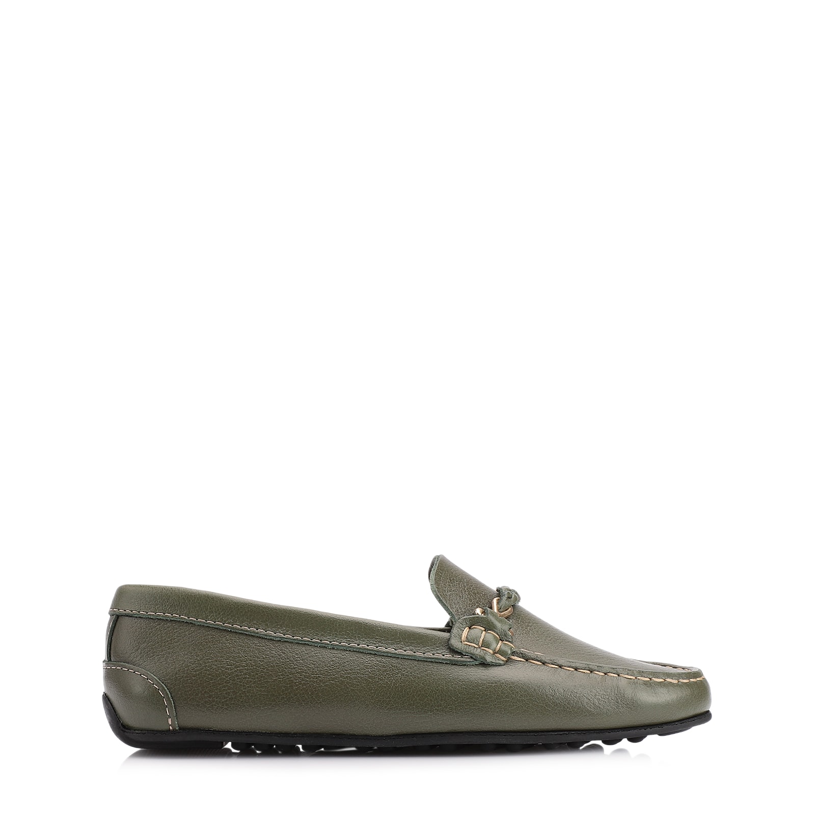 Mocassim Couro Verde
