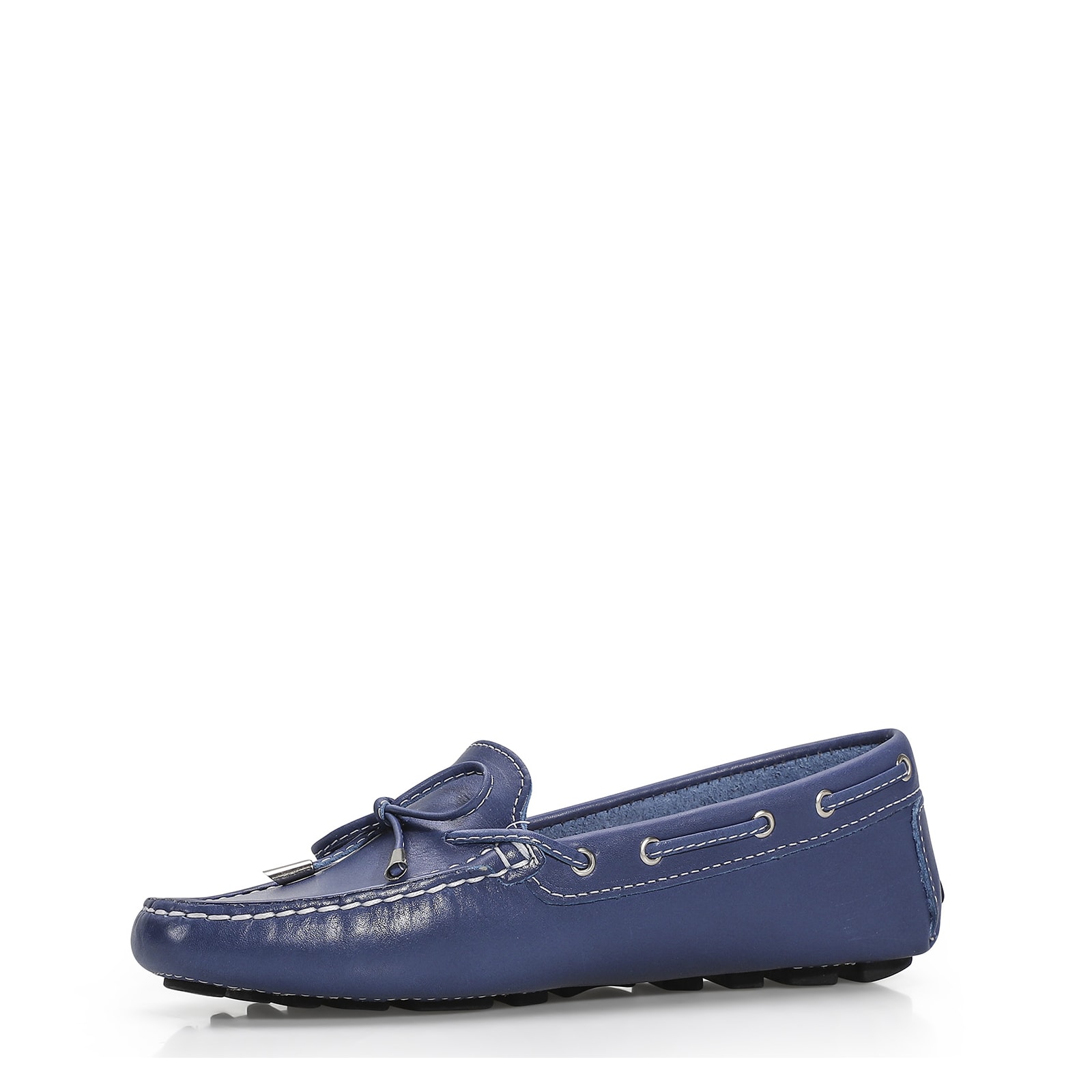 Mocassim Dockside Couro Azul
