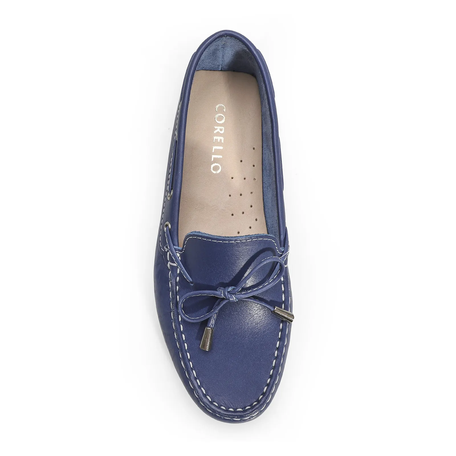 Mocassim Dockside Couro Azul
