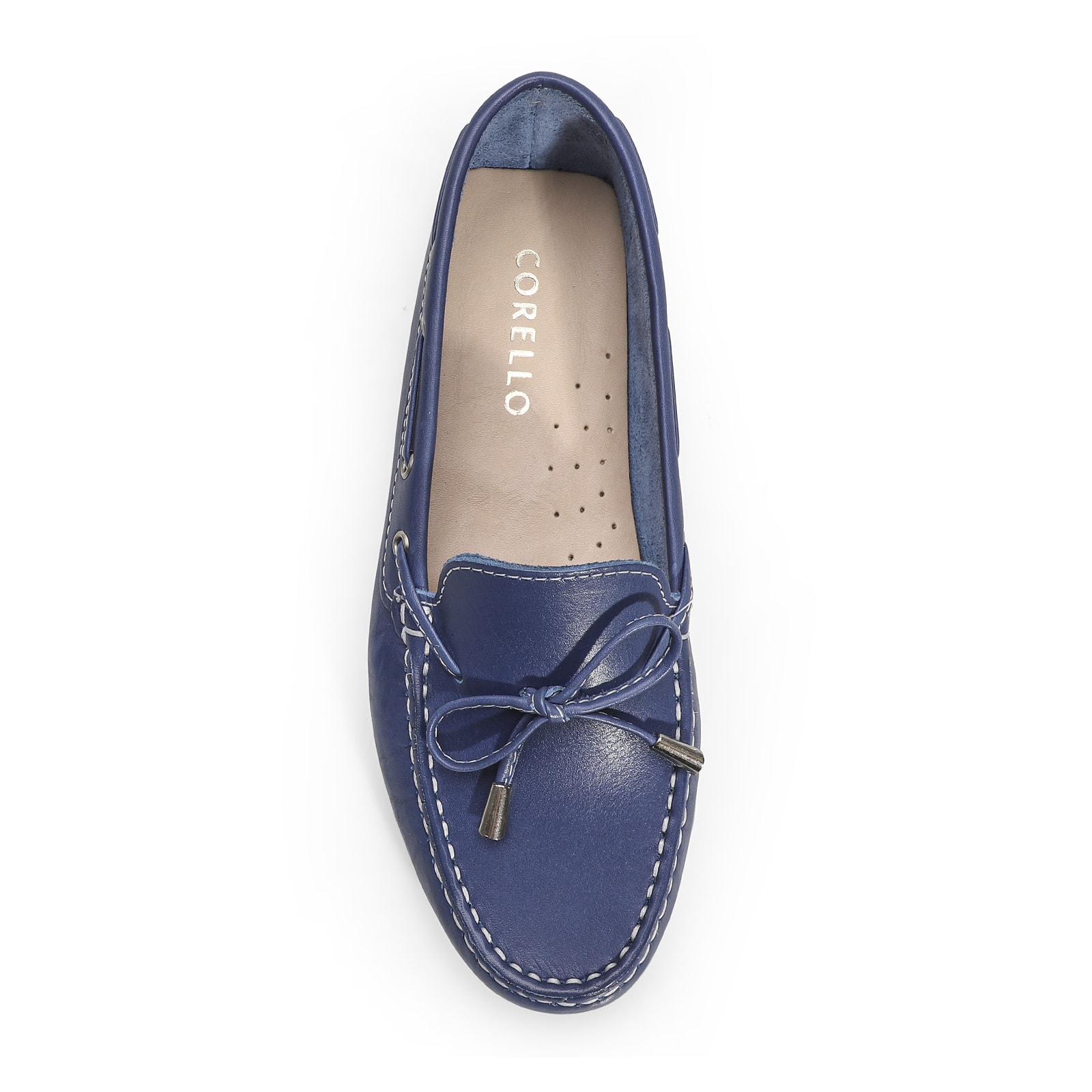 Mocassim Dockside Couro Azul