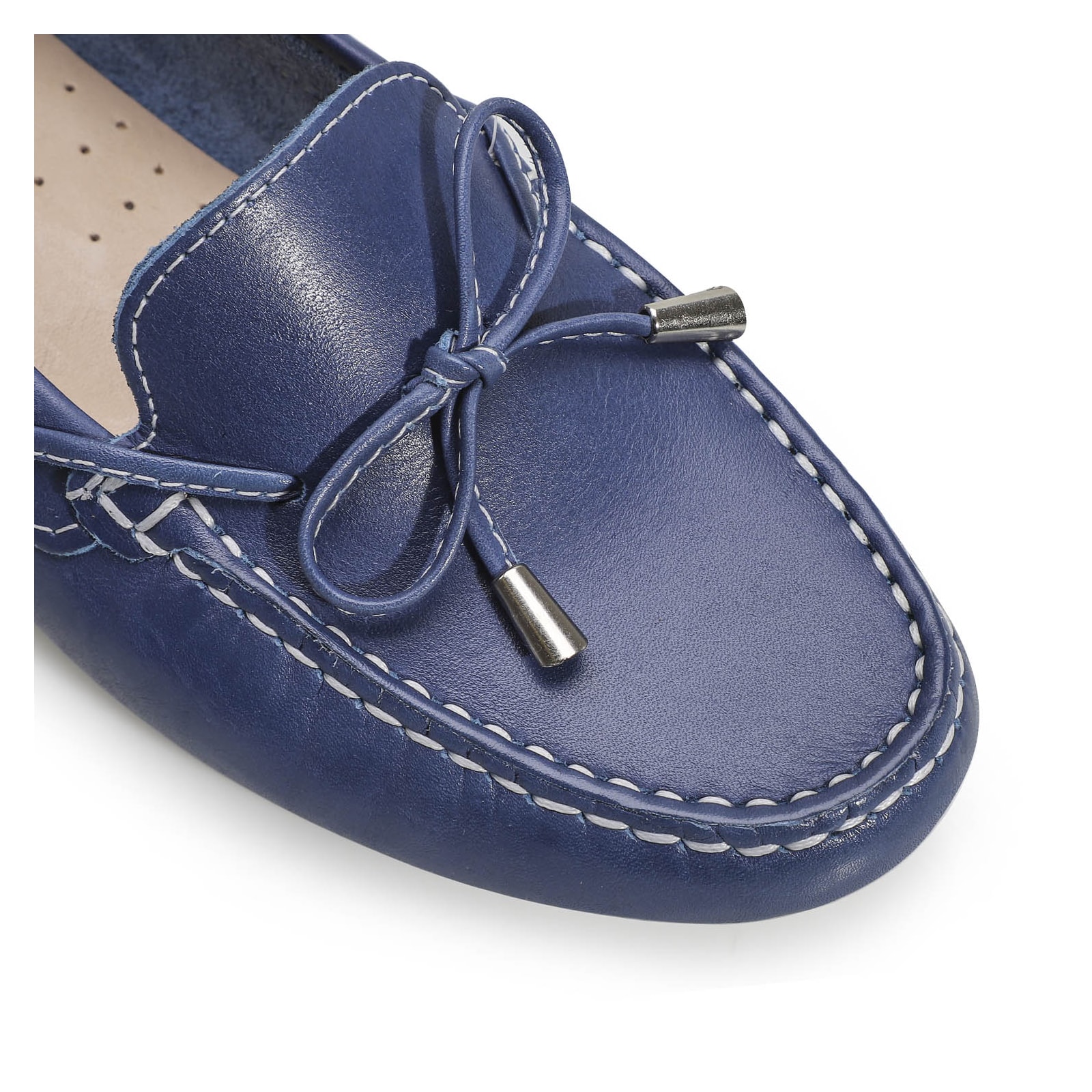 Mocassim Dockside Couro Azul