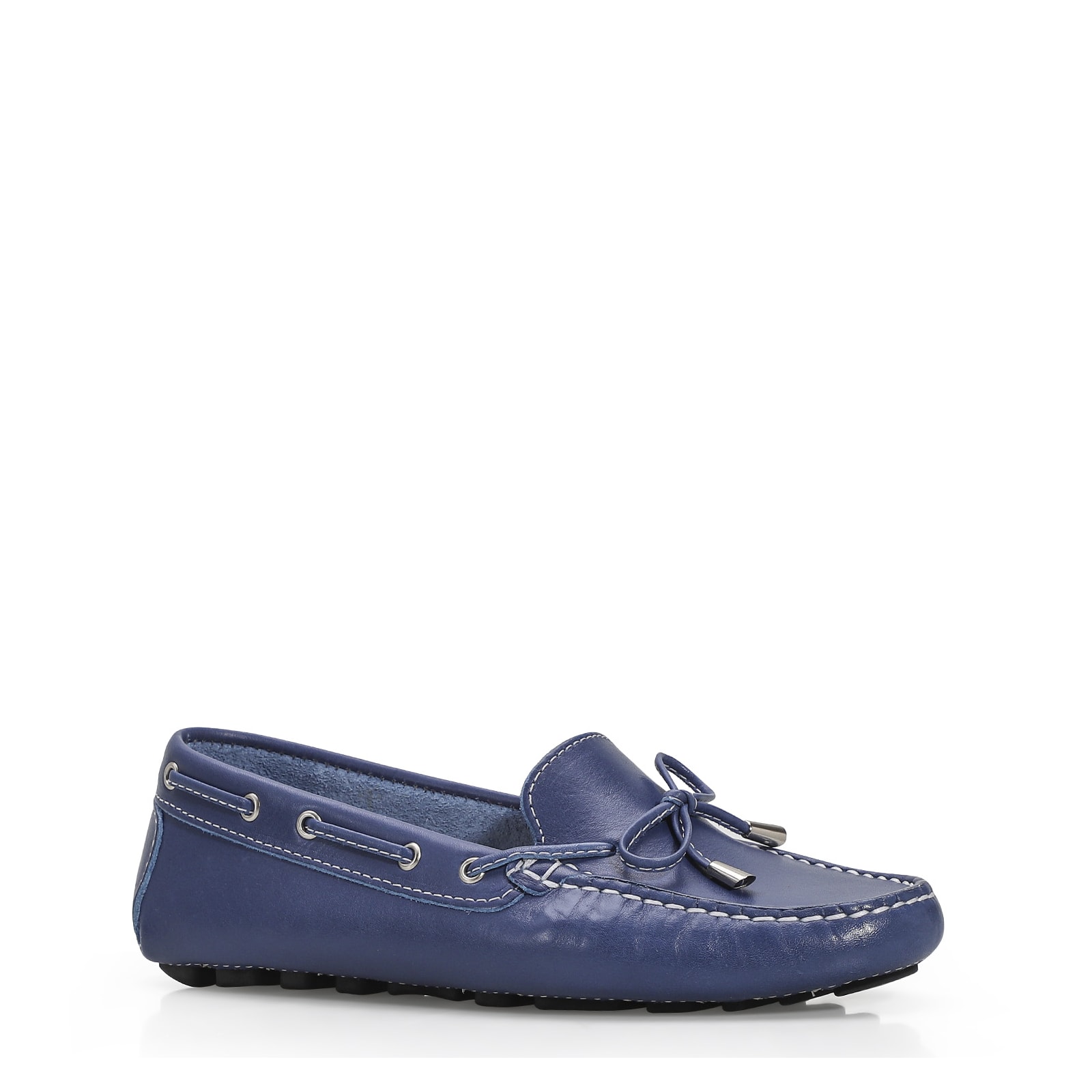Mocassim Dockside Couro Azul