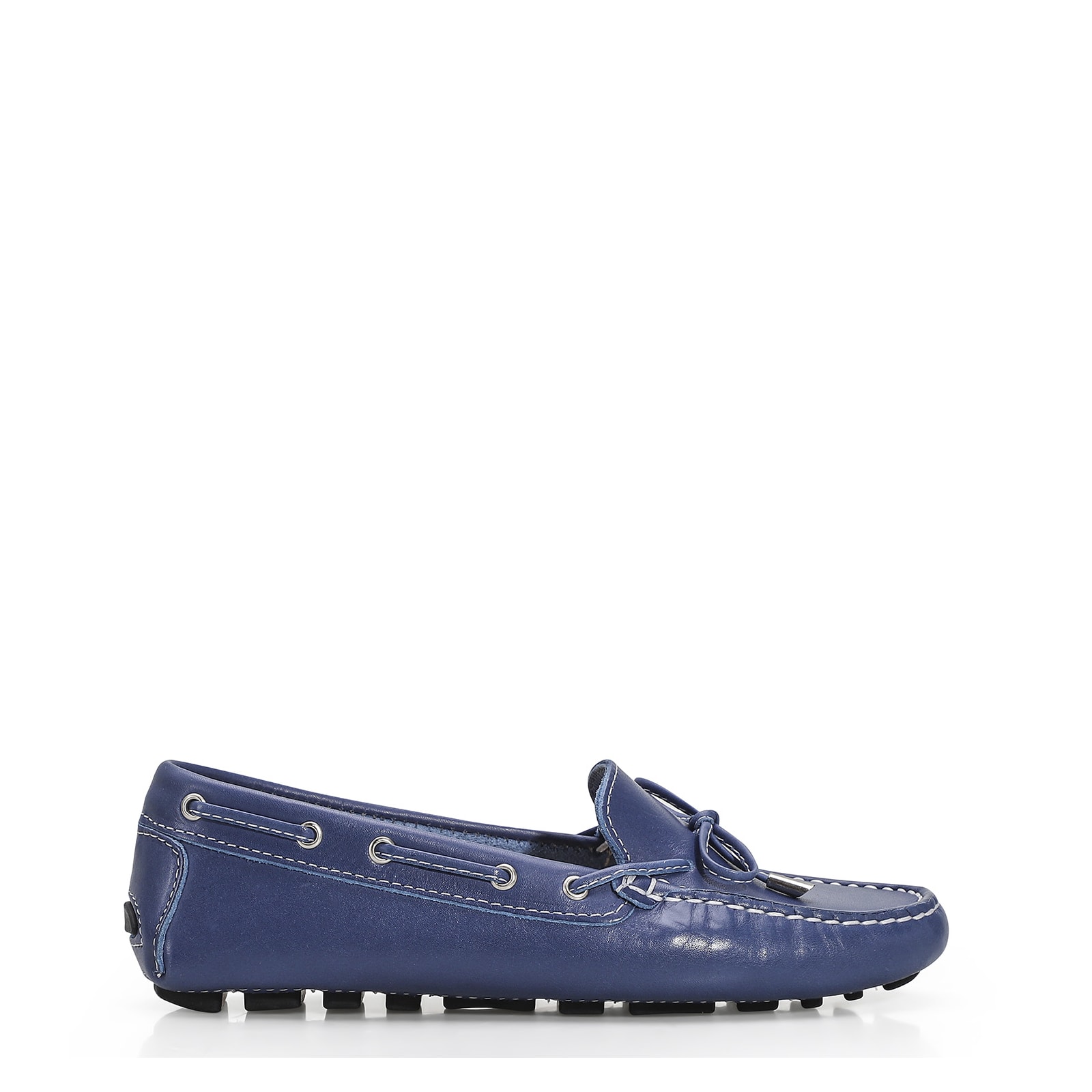 Mocassim Dockside Couro Azul