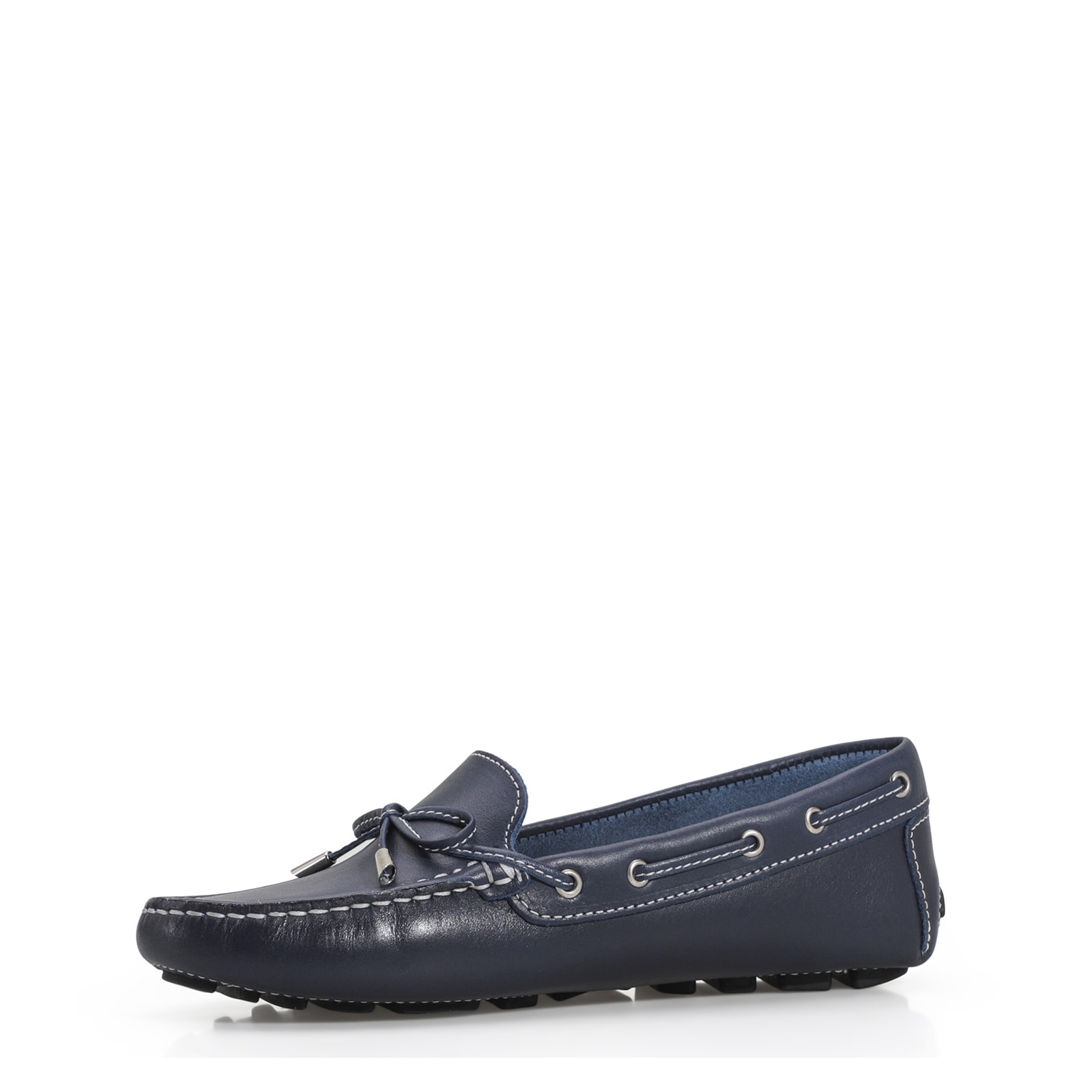 Mocassim Dockside Couro Azul