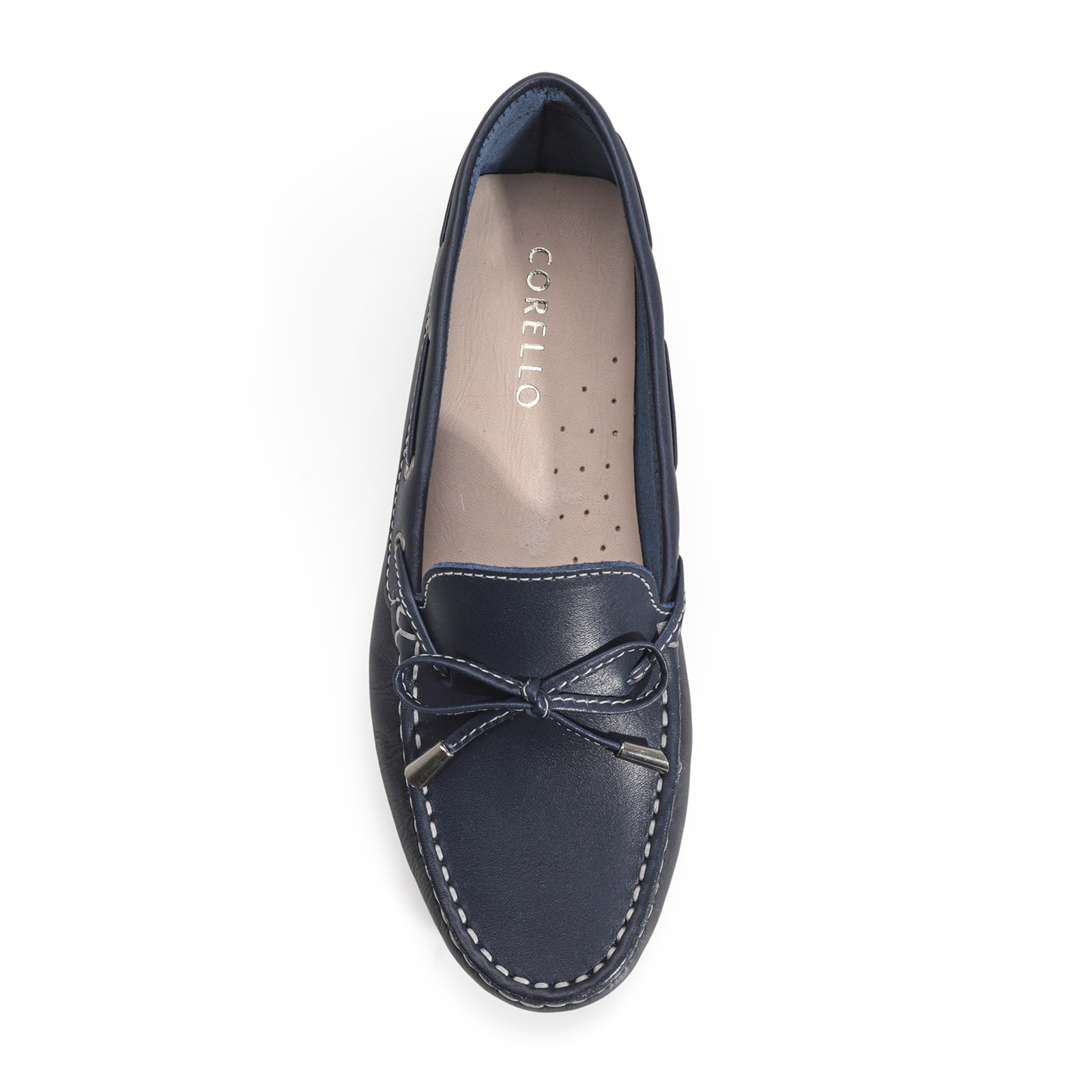 Mocassim Dockside Couro Azul
