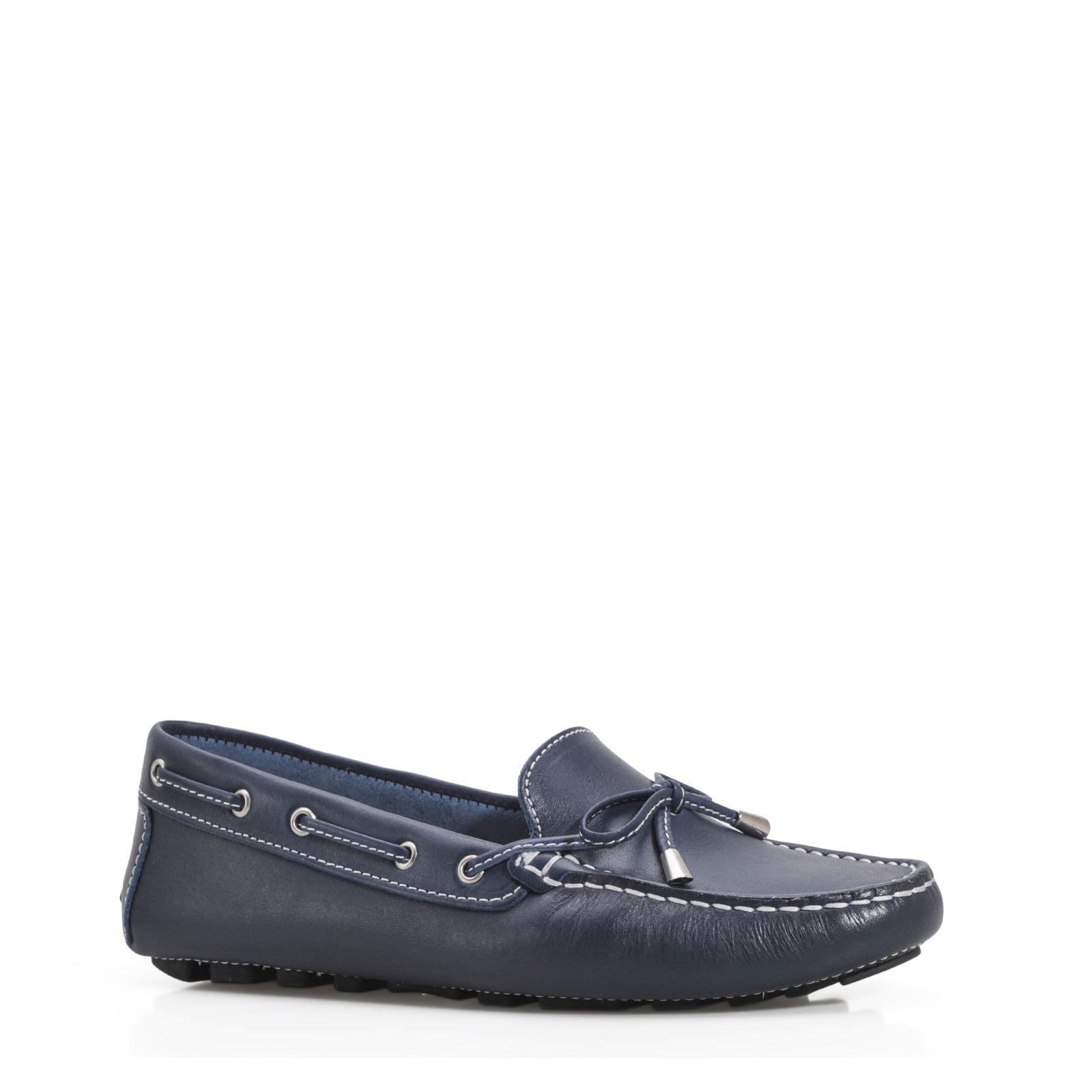 Mocassim Dockside Couro Azul