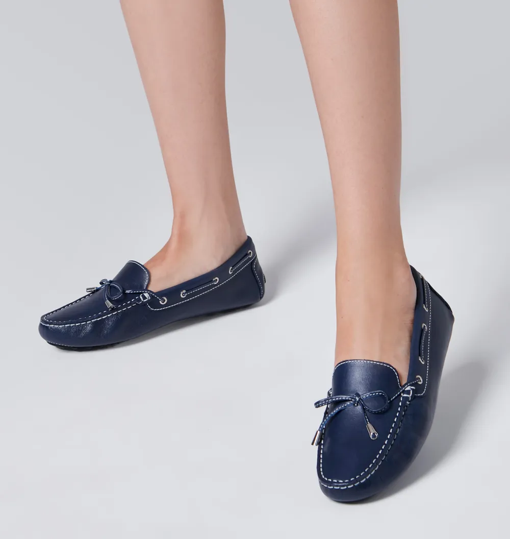 Mocassim Dockside Couro Azul - imagem 2
